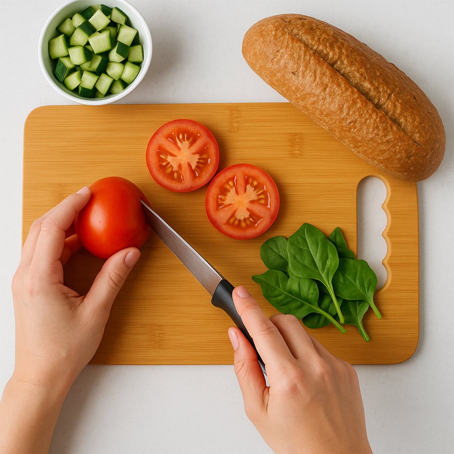 Wooden Chopping Board For Vegetable Cutting & Kitchen Use thumbnail 6
