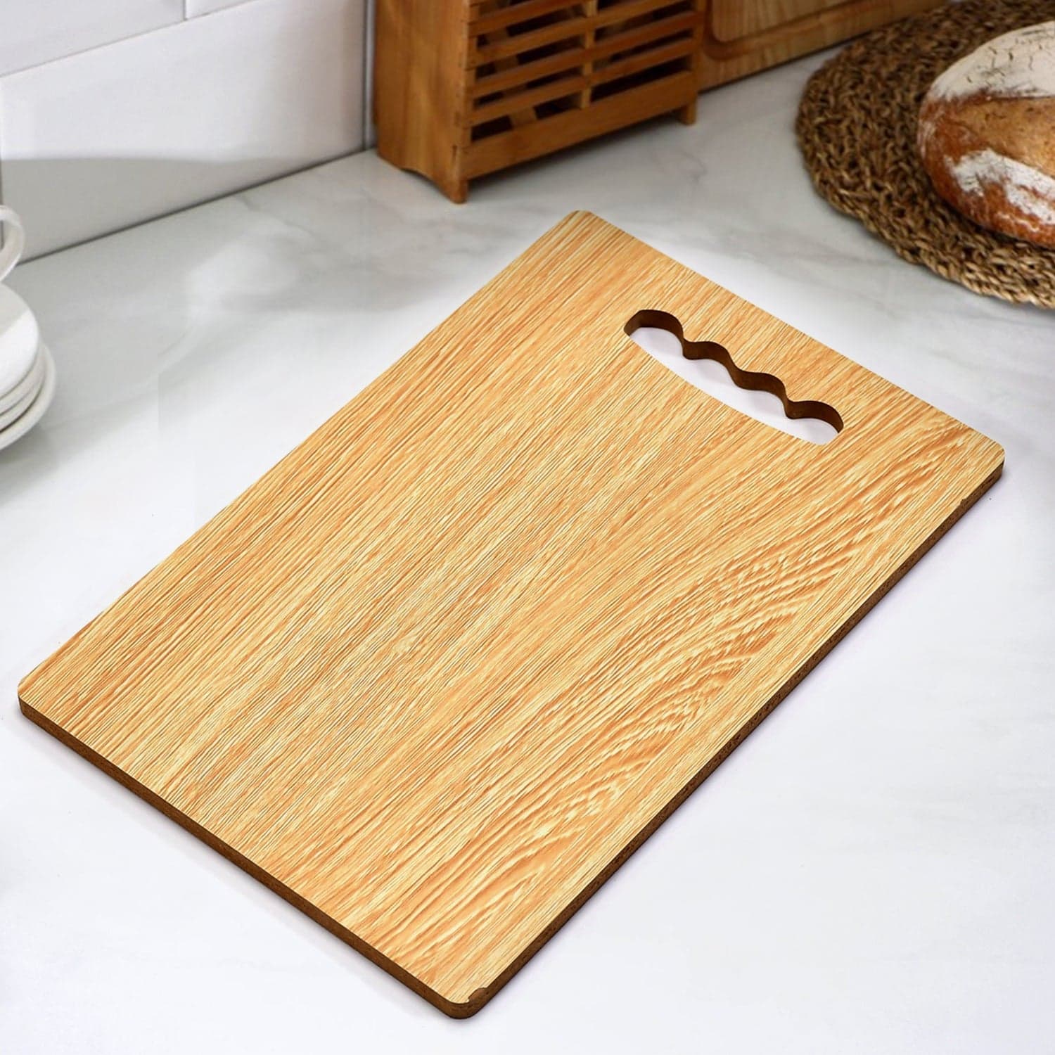 Wooden Chopping Board 26x17 Chopping Vegetable & fruits For Home & Kitchen Use thumbnail 1