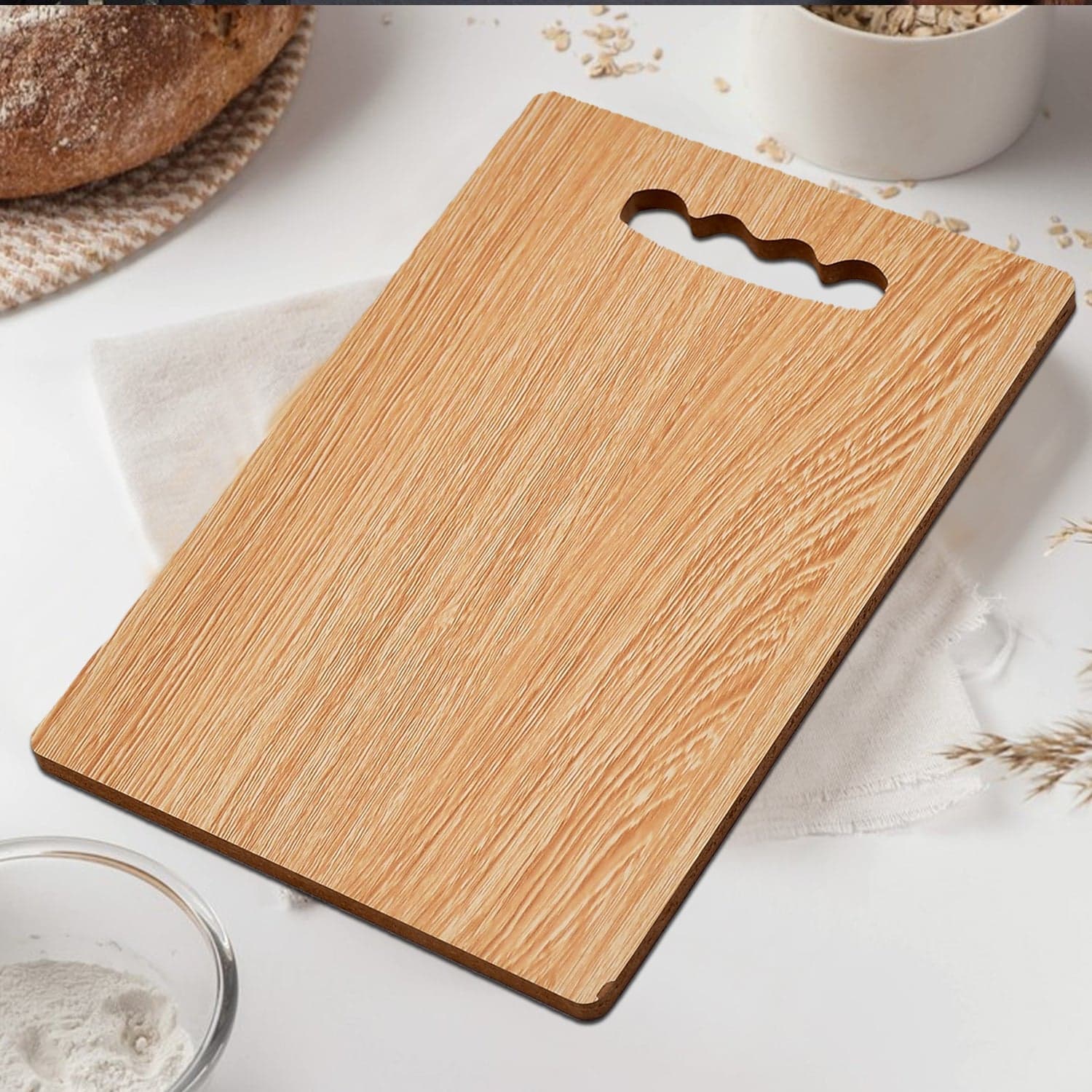 Wooden Chopping Board 26x17 Chopping Vegetable & fruits For Home & Kitchen Use thumbnail 7