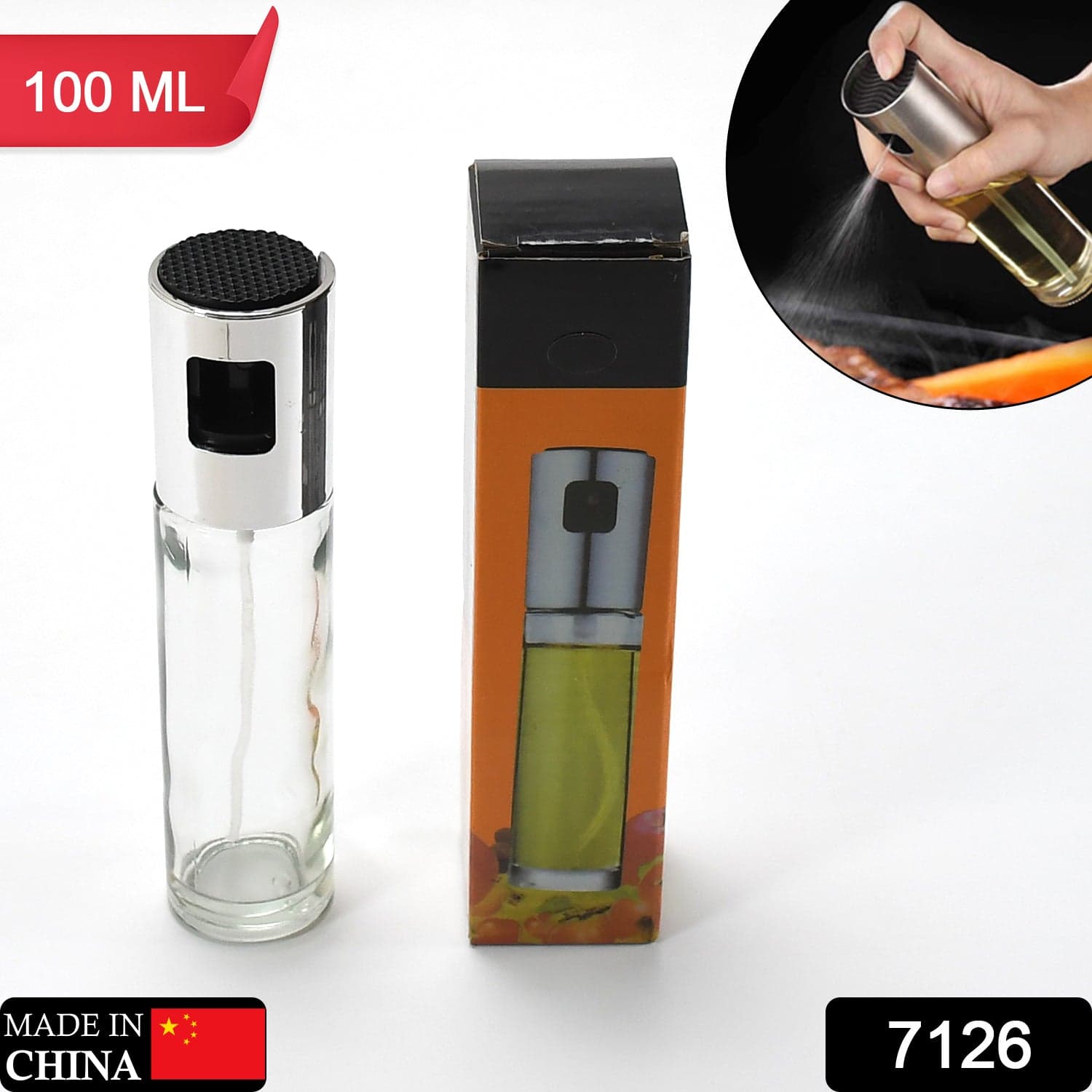 Oil Sprayer Dispenser Glass Bottle for Cooking & Multi-Use thumbnail 2