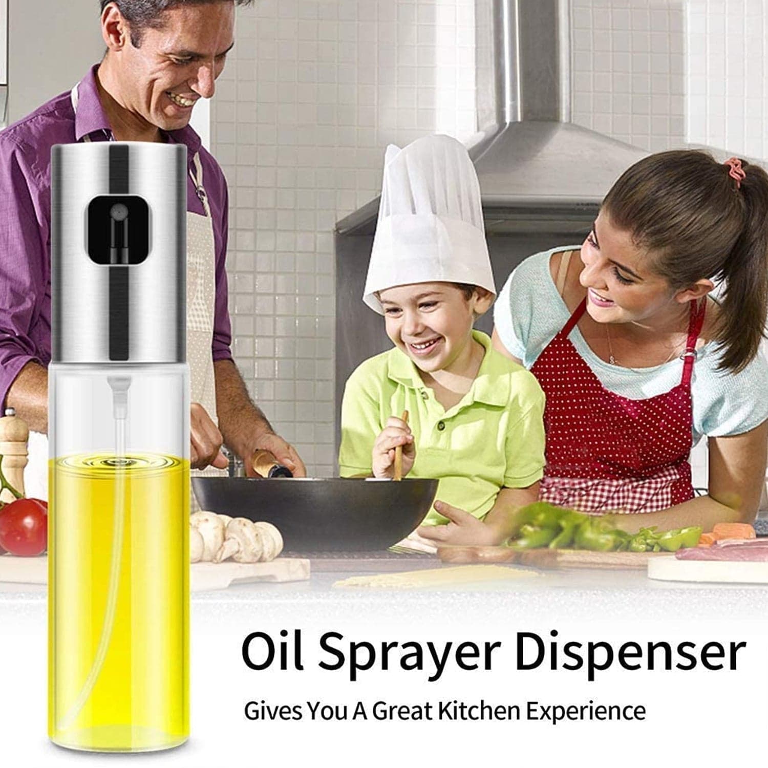 Oil Sprayer Dispenser Glass Bottle for Cooking & Multi-Use thumbnail 7