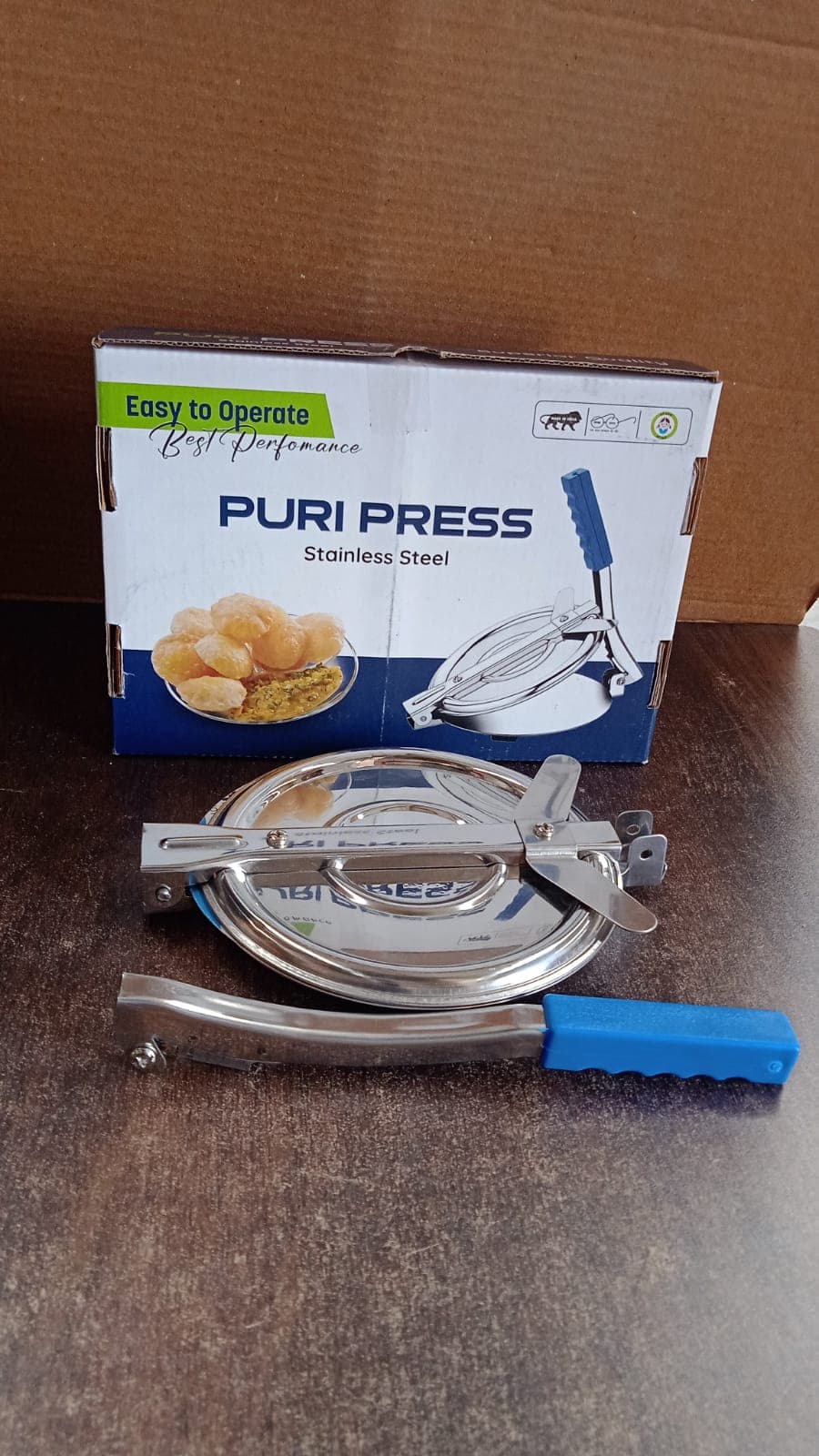 Puri Press Maker - Stainless Steel Puri Maker Press Machine - Roti Chapati Presser For Home -Khakhra- Puri Maker Press Machine With Handle thumbnail 7