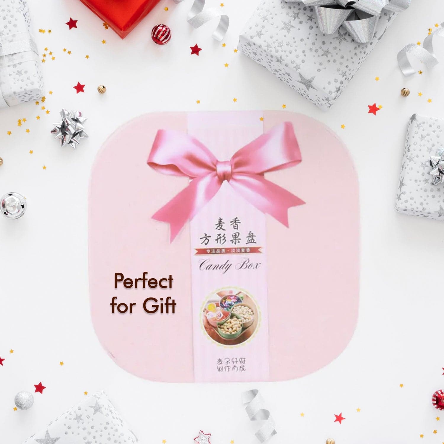 Large Compartment Box | Creative Divided Food Fruit Plate thumbnail 4