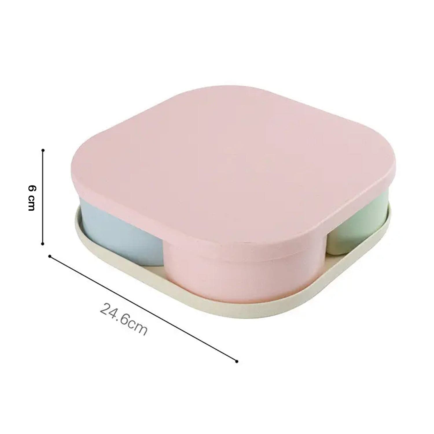 Large Compartment Box | Creative Divided Food Fruit Plate thumbnail 6