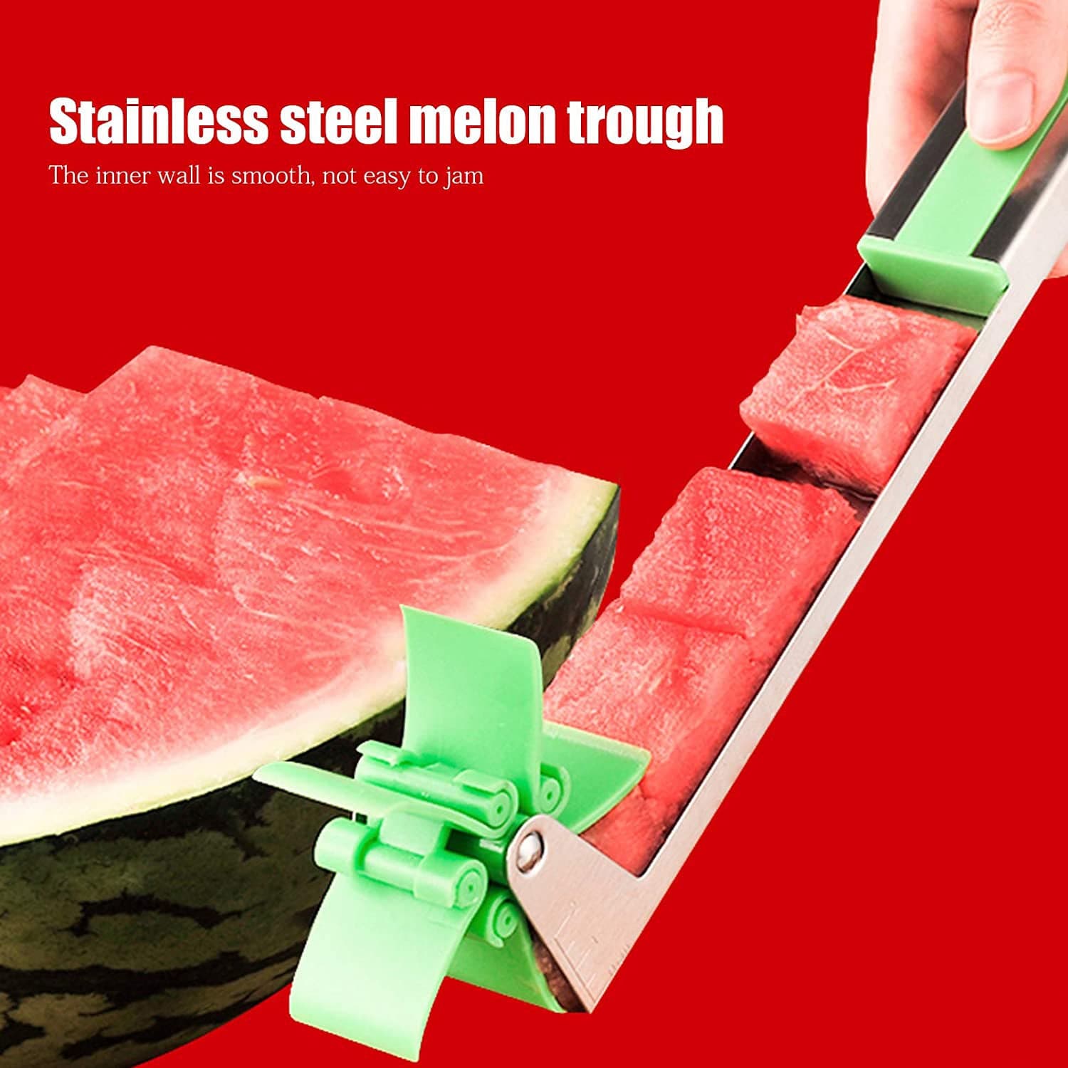 Stainless Steel Washable Watermelon Cutter of Windmill Slicer & Peeler thumbnail 6