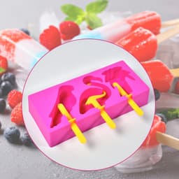 Fancy Ice Candy Mould Maker - Food-Grade Reusable Sicle Molds