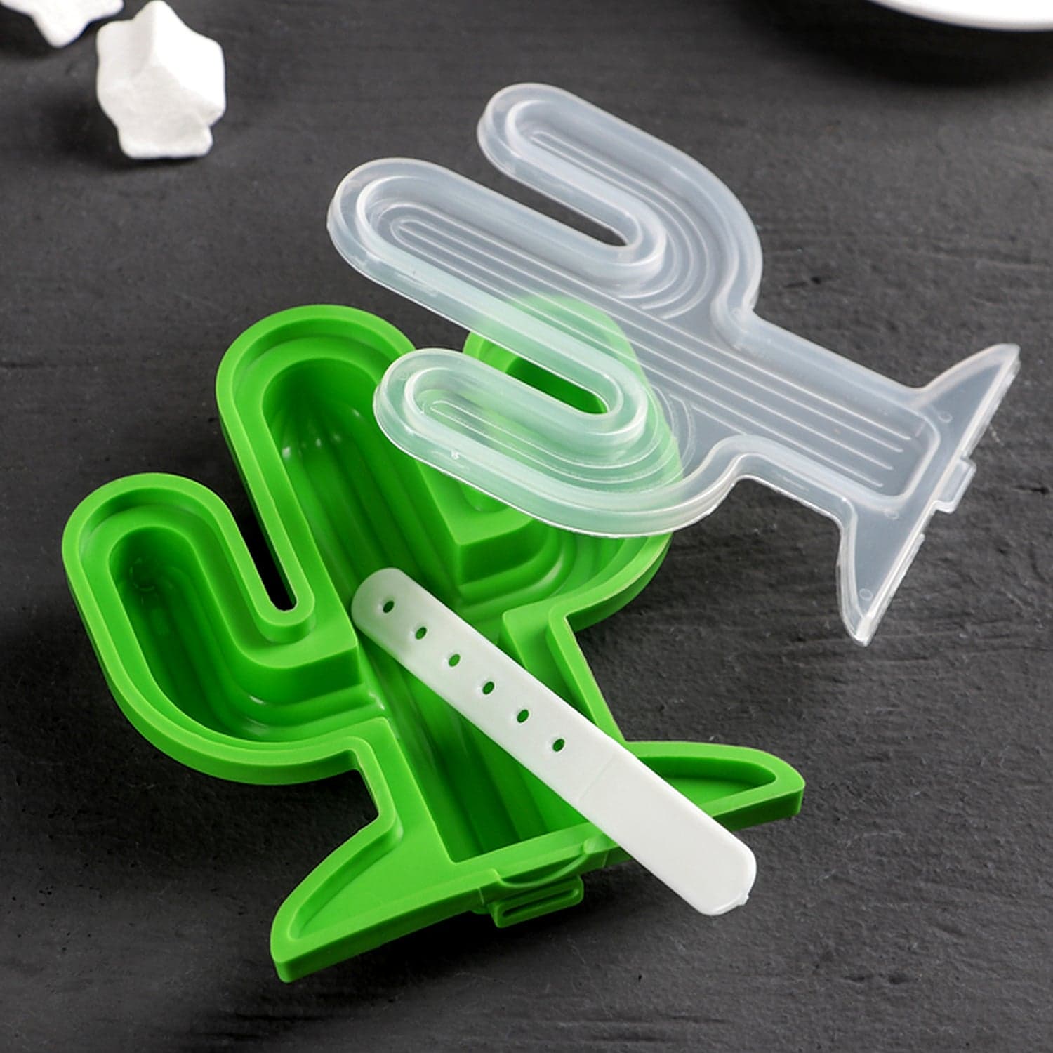 Cactus Shape sicle Molds - Durable Silicone Ice Cream Mould, DIY Ice Kitchen Tool thumbnail 3