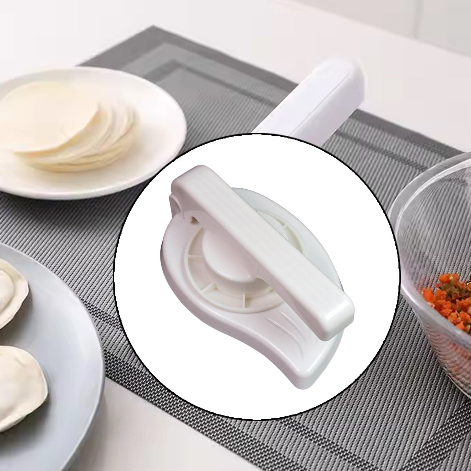Plastic Puri Press Maker (1 Pc): Easy Chapati Roti Press (Kitchen) thumbnail 3