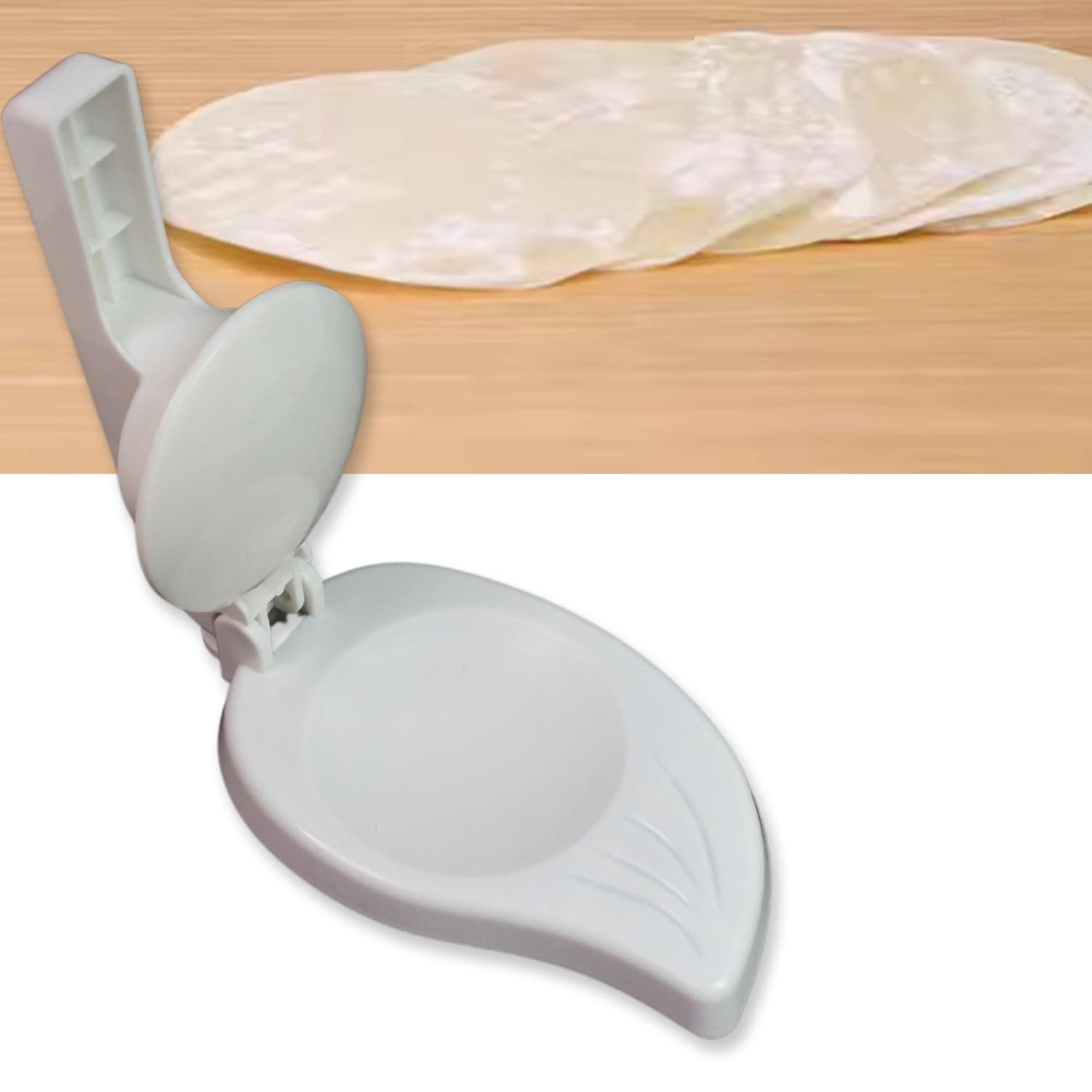 Plastic Puri Press Maker (1 Pc): Easy Chapati Roti Press (Kitchen) thumbnail 5