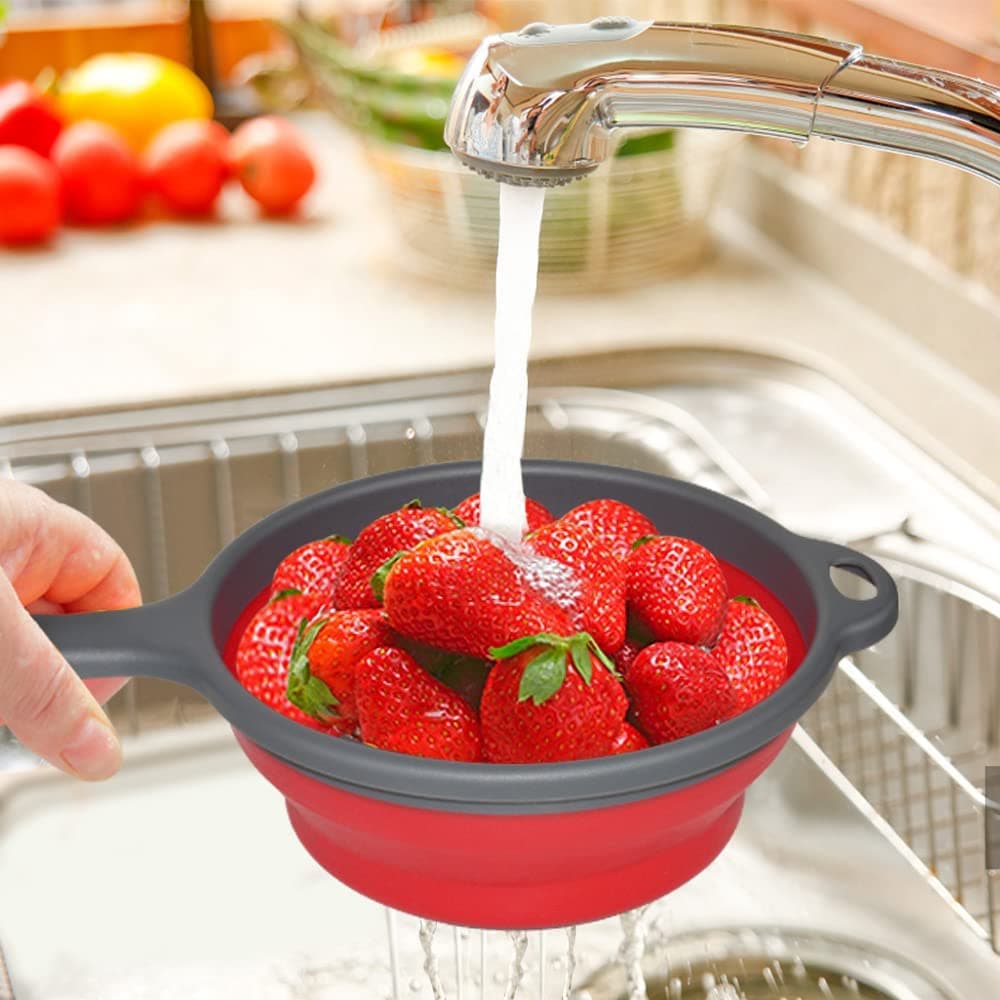 Foldable Silicone Colander for Fruit & Veggies thumbnail 5
