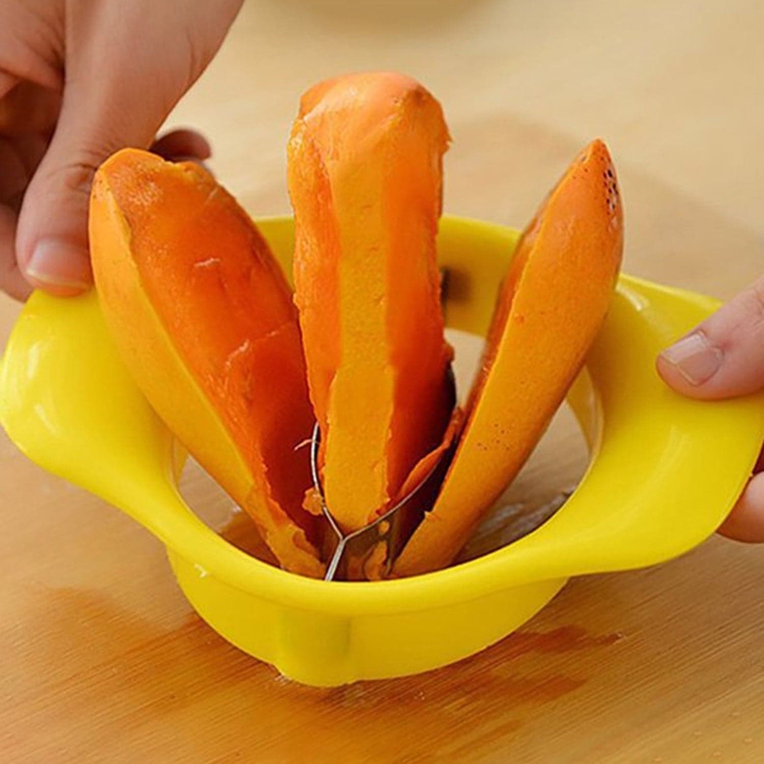 Mango Cutter Chopper Slicer Tool Slicing Machine Stainless Steel Blade Mango Cutter thumbnail 5