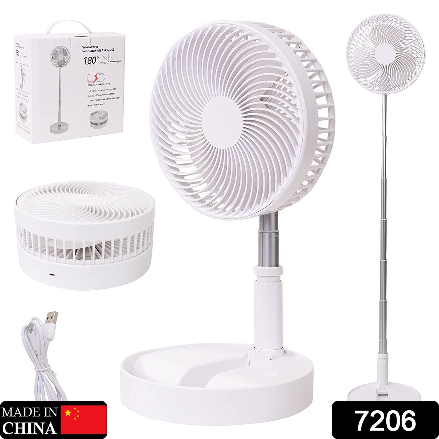 Telescopic Electric Desktop Fan thumbnail 3