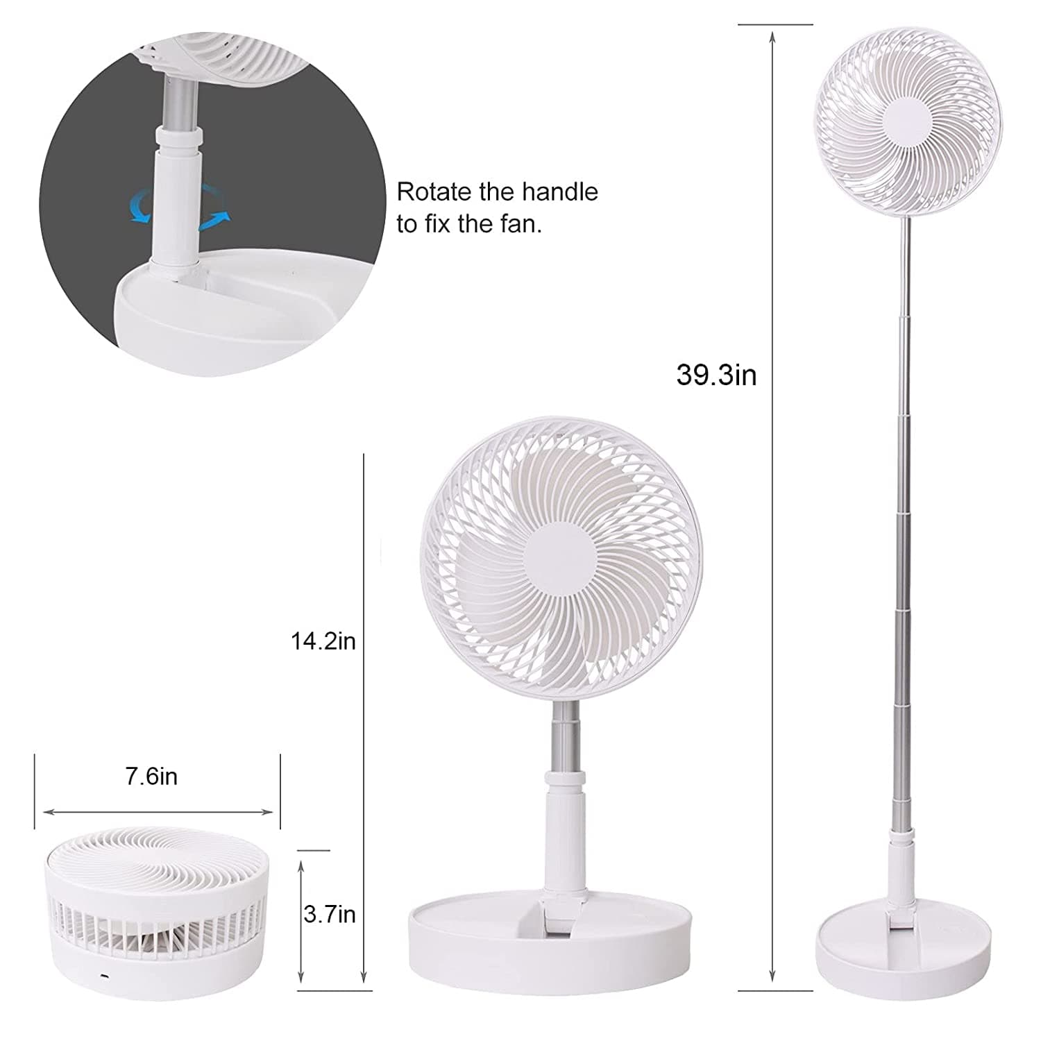 Telescopic Electric Desktop Fan thumbnail 8
