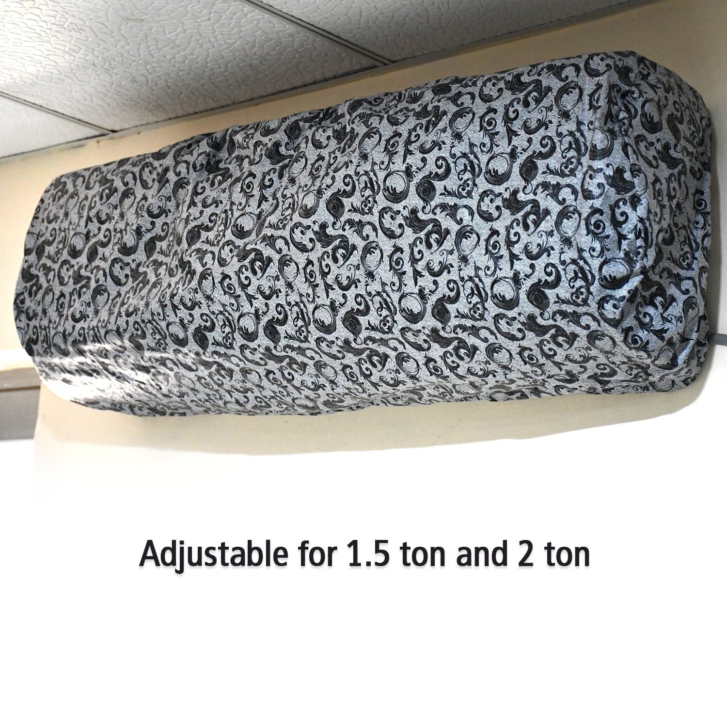 Stretchable Mix-Design AC Cover of Dust, Insect & Corrosion Shield (Mix Design) thumbnail 3