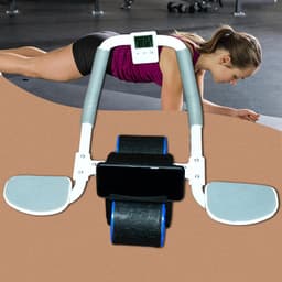 Abdominal Roller Wheel Automatic Rebound Sponge Handle