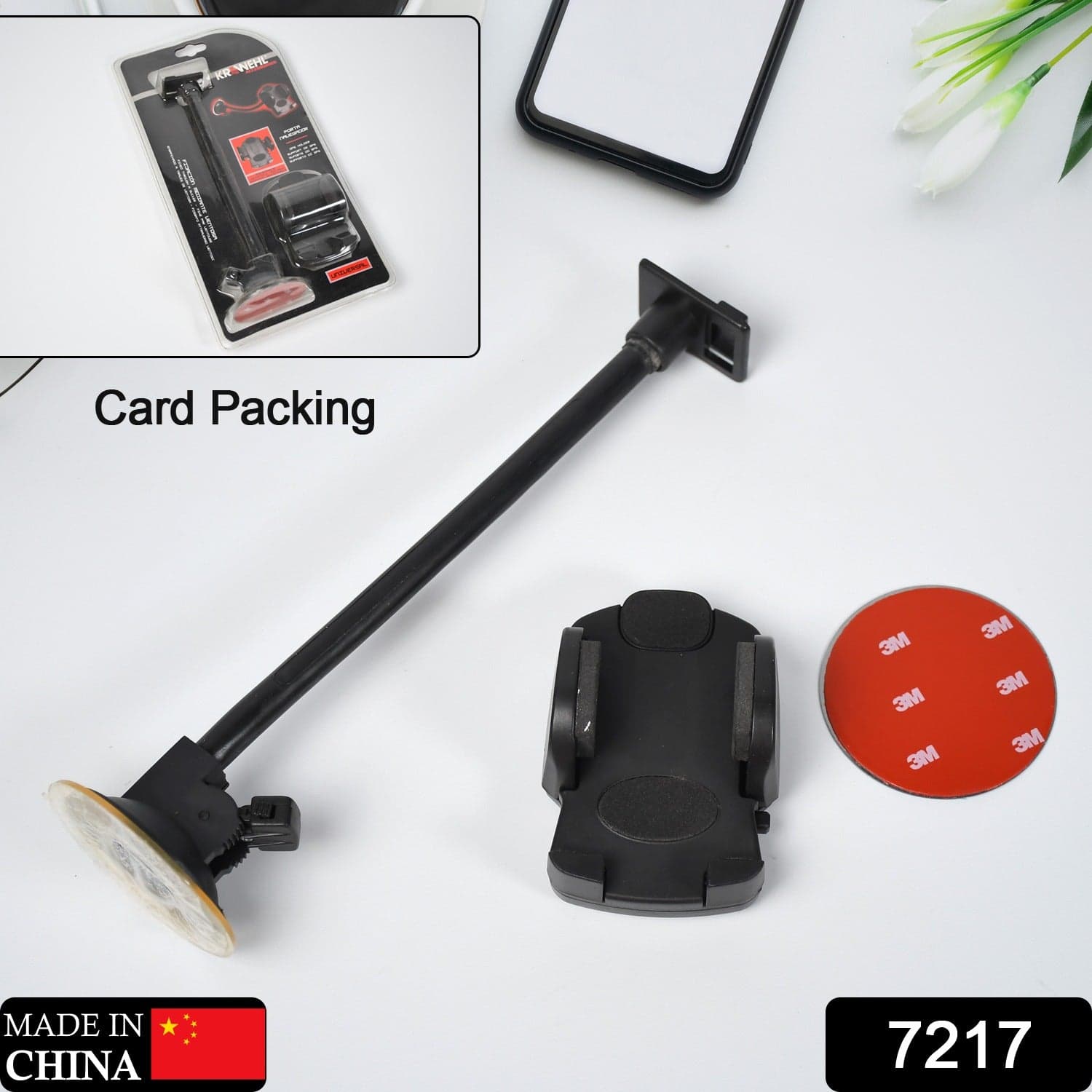 Car Phone Holder with Long Arm & Suction Cup thumbnail 2