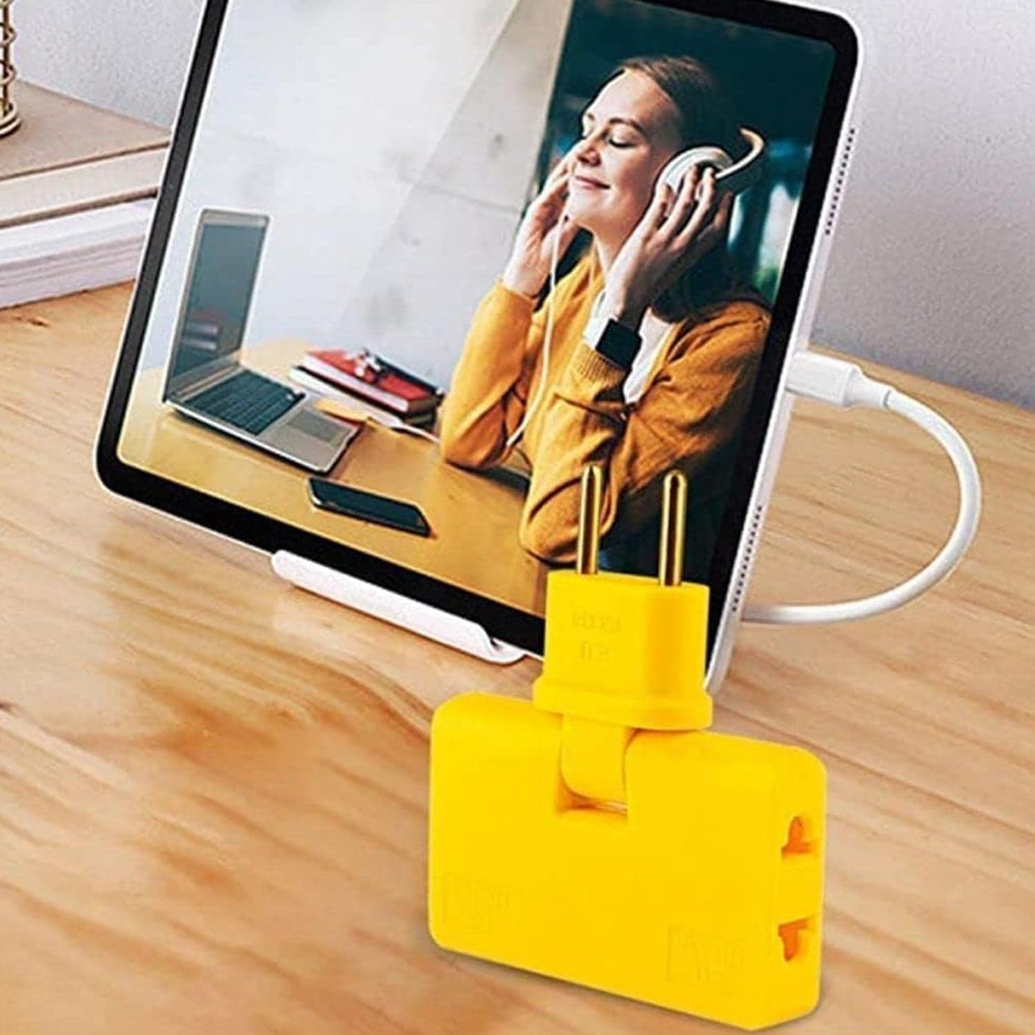 Wireless 3 in 1 Foldable Wall Plug Adapter / Socket / Converter (1 Pc) thumbnail 7