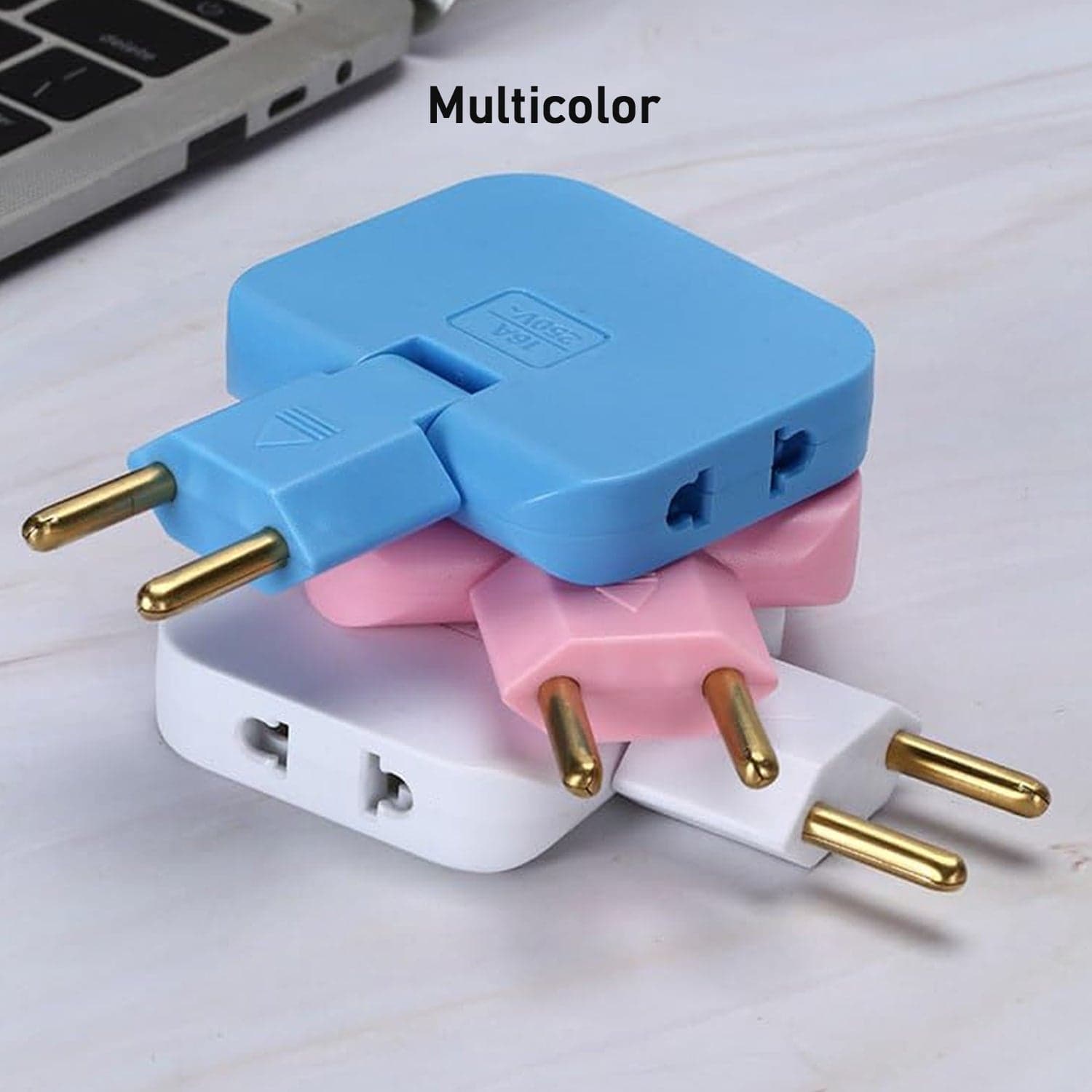 Wireless 3 in 1 Foldable Wall Plug Adapter / Socket / Converter (1 Pc) thumbnail 9
