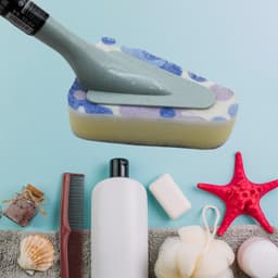 Triangular Sponge Brush of Long Handle Multipurpose Kitchen & Bathroom Cleaning Tool