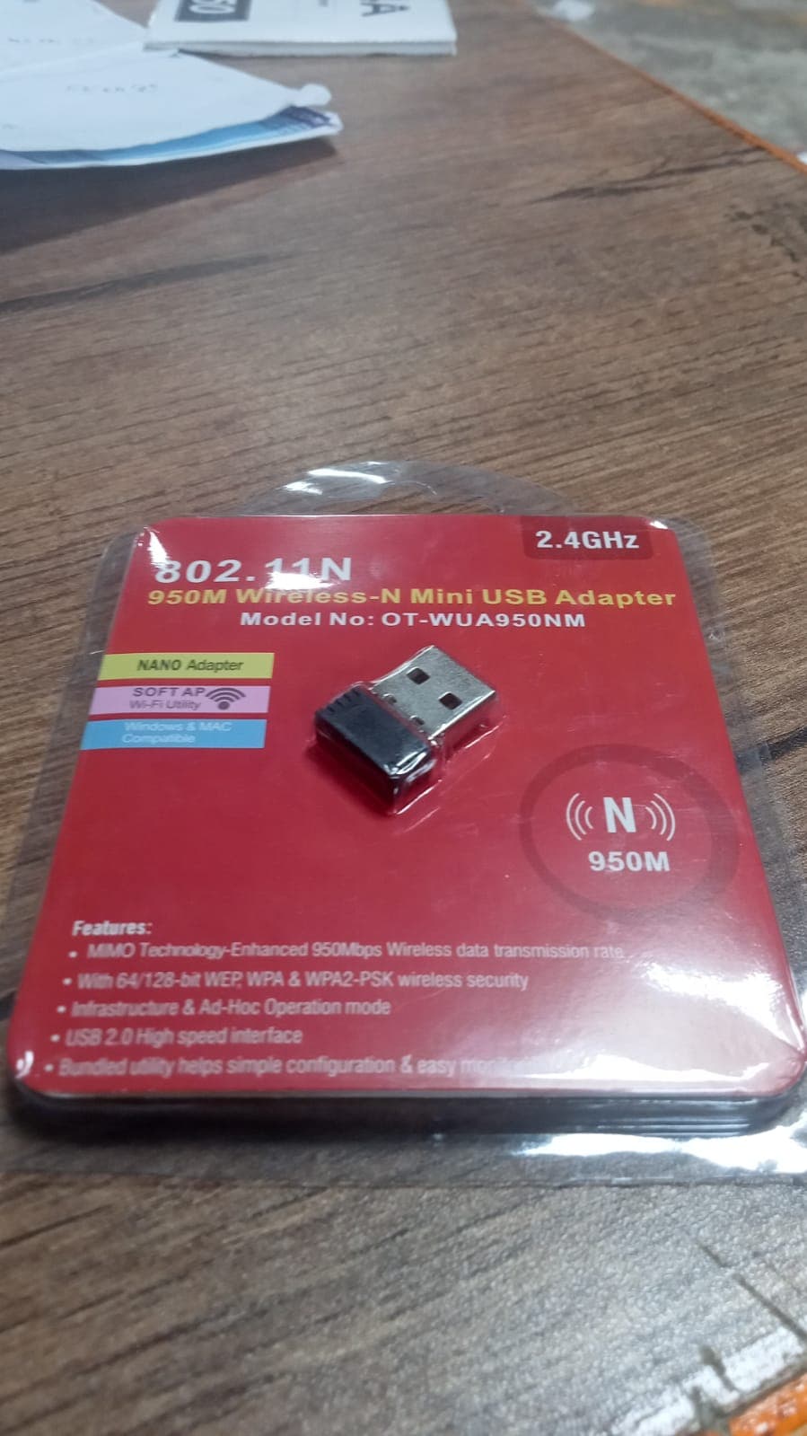 Wireless Mini Wi-Fi Network Adapter with Driver CD for Computer & Laptop thumbnail 8