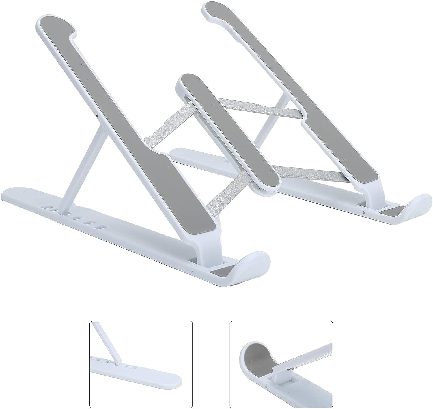ADJUSTABLE TABLET STAND HOLDER WITH BUILT-IN FOLDABLE LEGS AND HIGH QUALITY FIBRE thumbnail 2