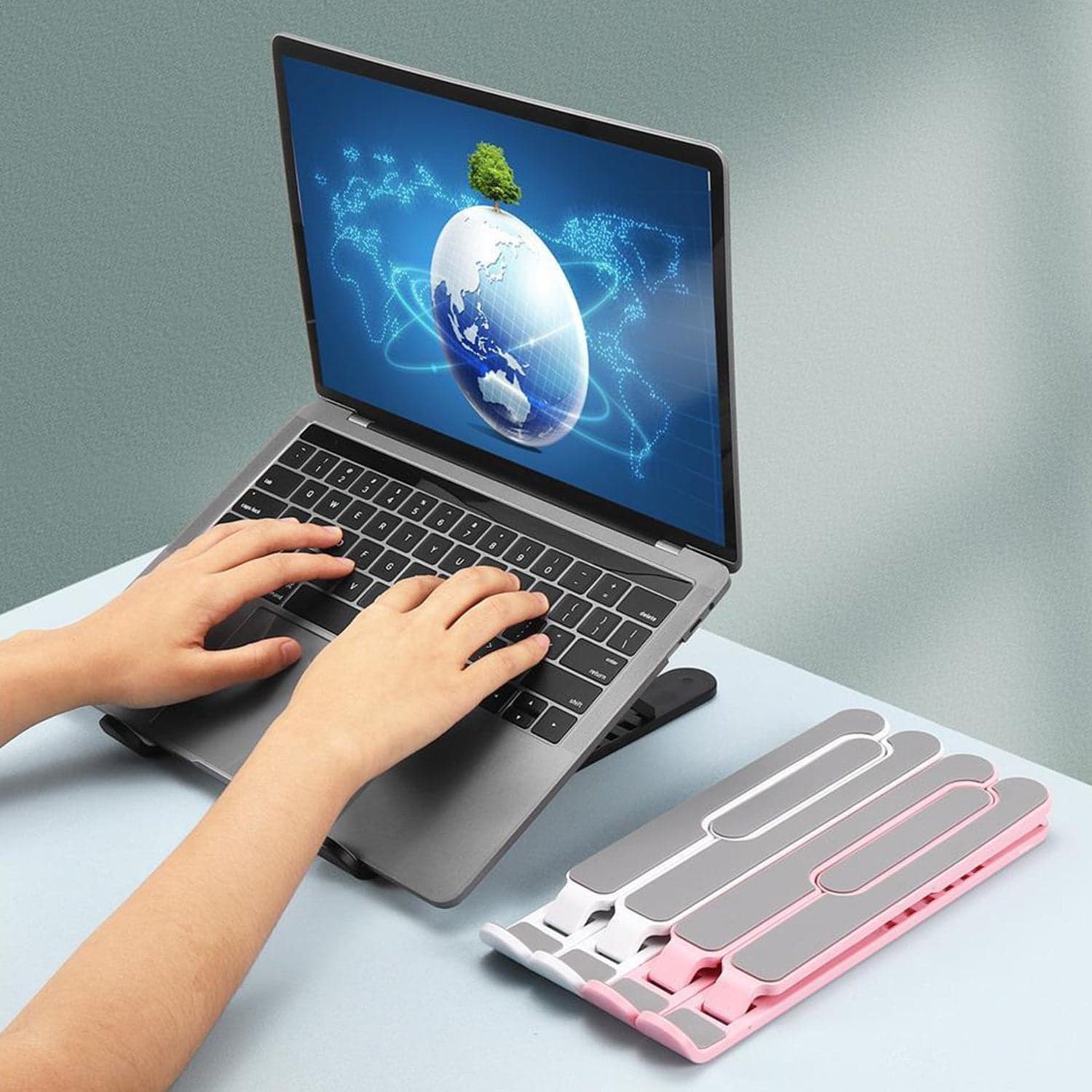Height Adjustable / Portable Laptop Stand thumbnail 3