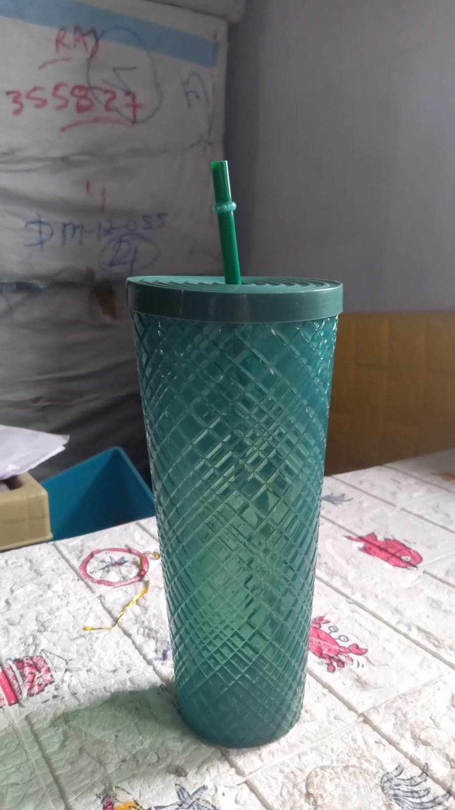 Cup With Straw & Led Lighting Reusable Matte Studded Tumbler With Leak Proof Lid Bpa Free (1 Pc) thumbnail 7