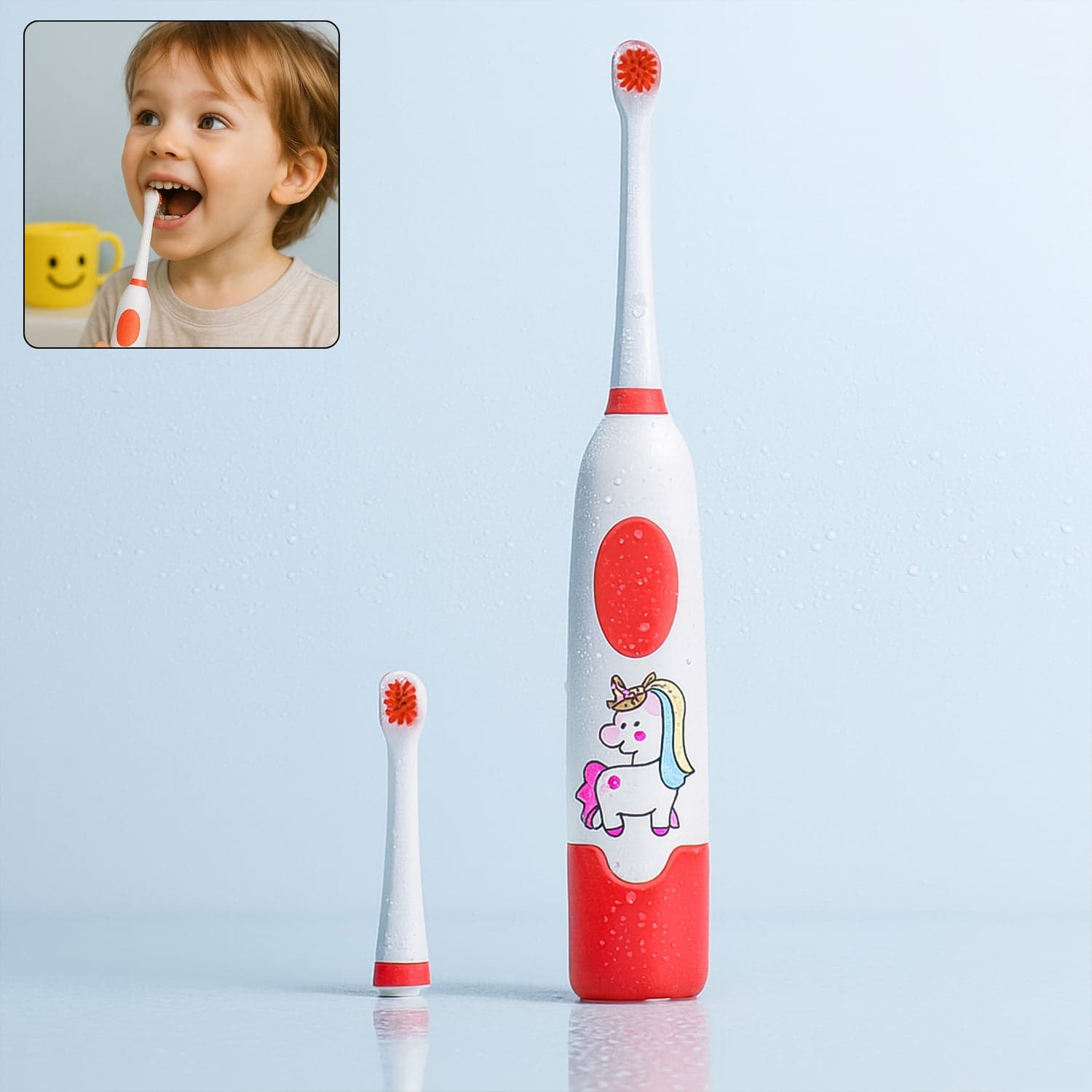 Electric Toothbrush for Kids and Adults Travel Portable Toothbrush With Extra 1 Brush Heads With 2 Battery thumbnail 1