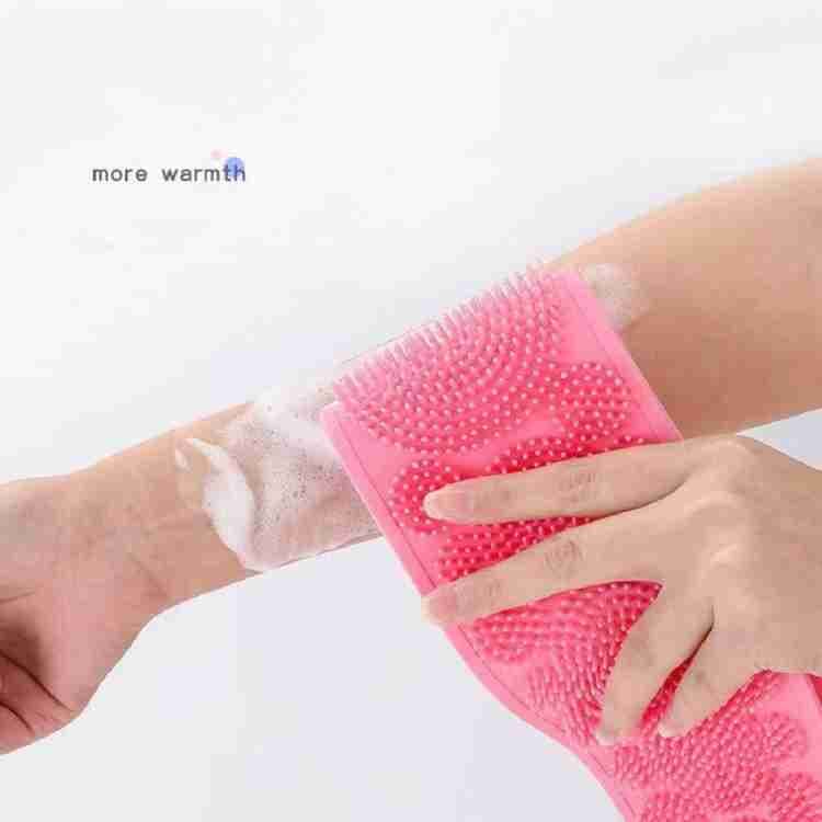Eco-Friendly Silicone Shower Brush & Back Scrubber Towel thumbnail 4