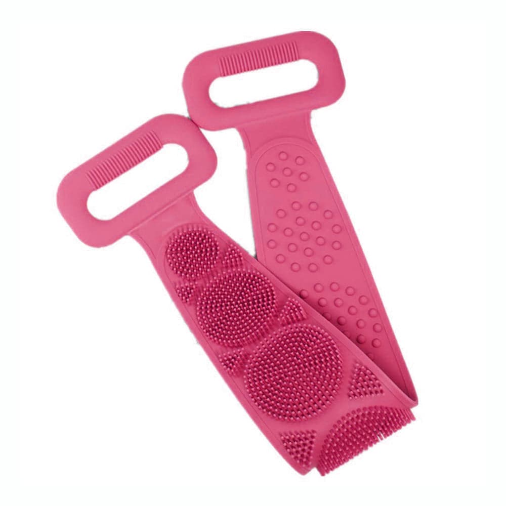Silicone Body Back Scrubber Double Side Bathing Brush For Skin Deep Cleaning thumbnail 2