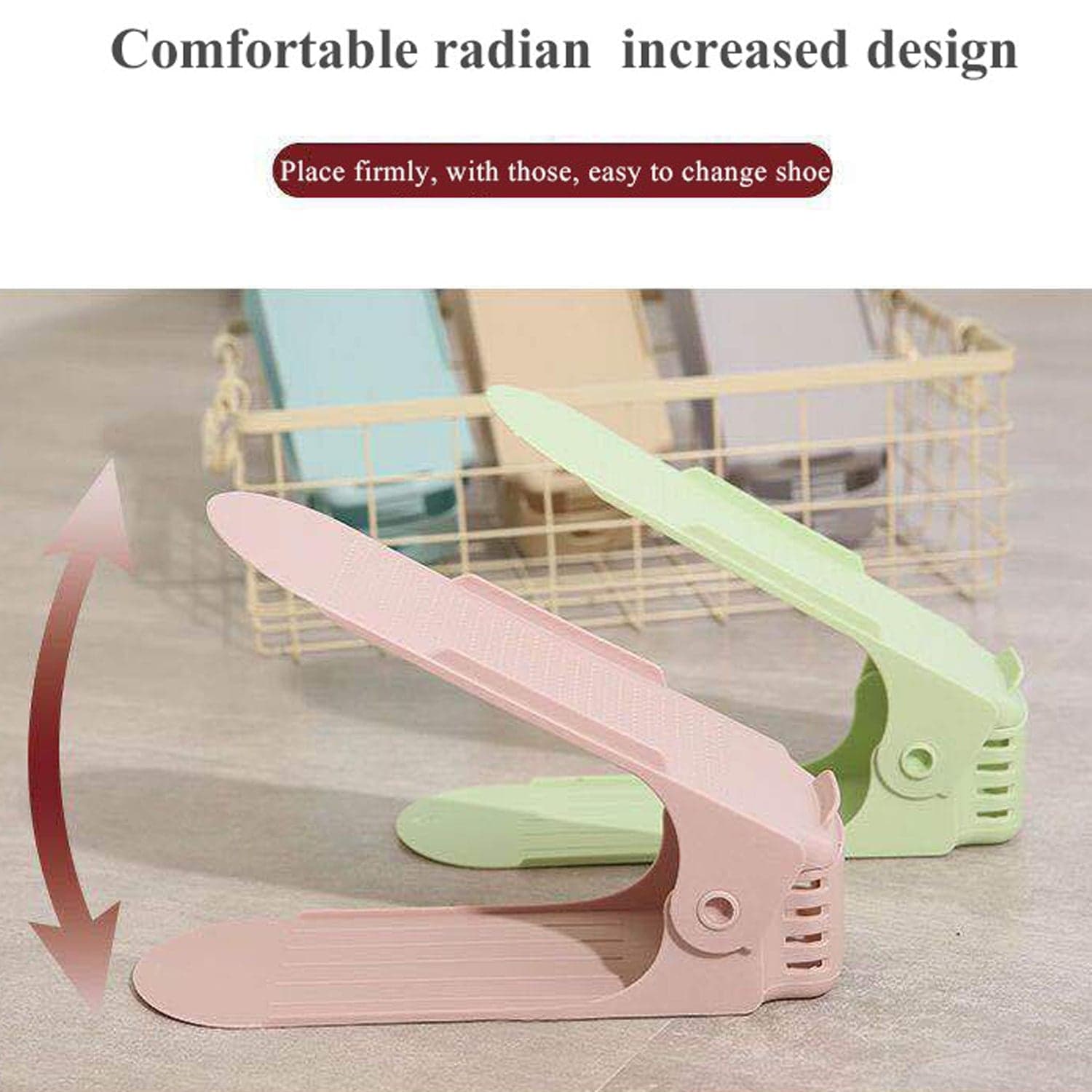 ADJUSTABLE FOLDING SHOE SLOTS ORGANIZER. thumbnail 3