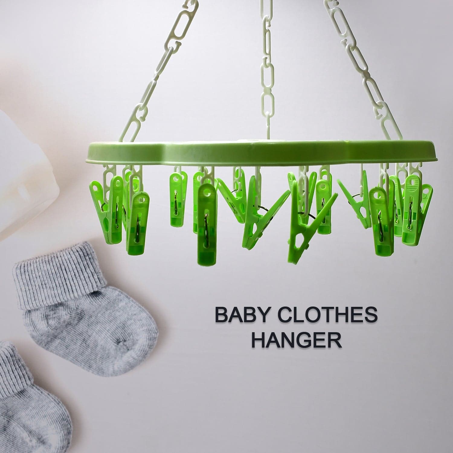 Hanger Household Plastic Hanger 15 Clips Hanger For House Use thumbnail 3
