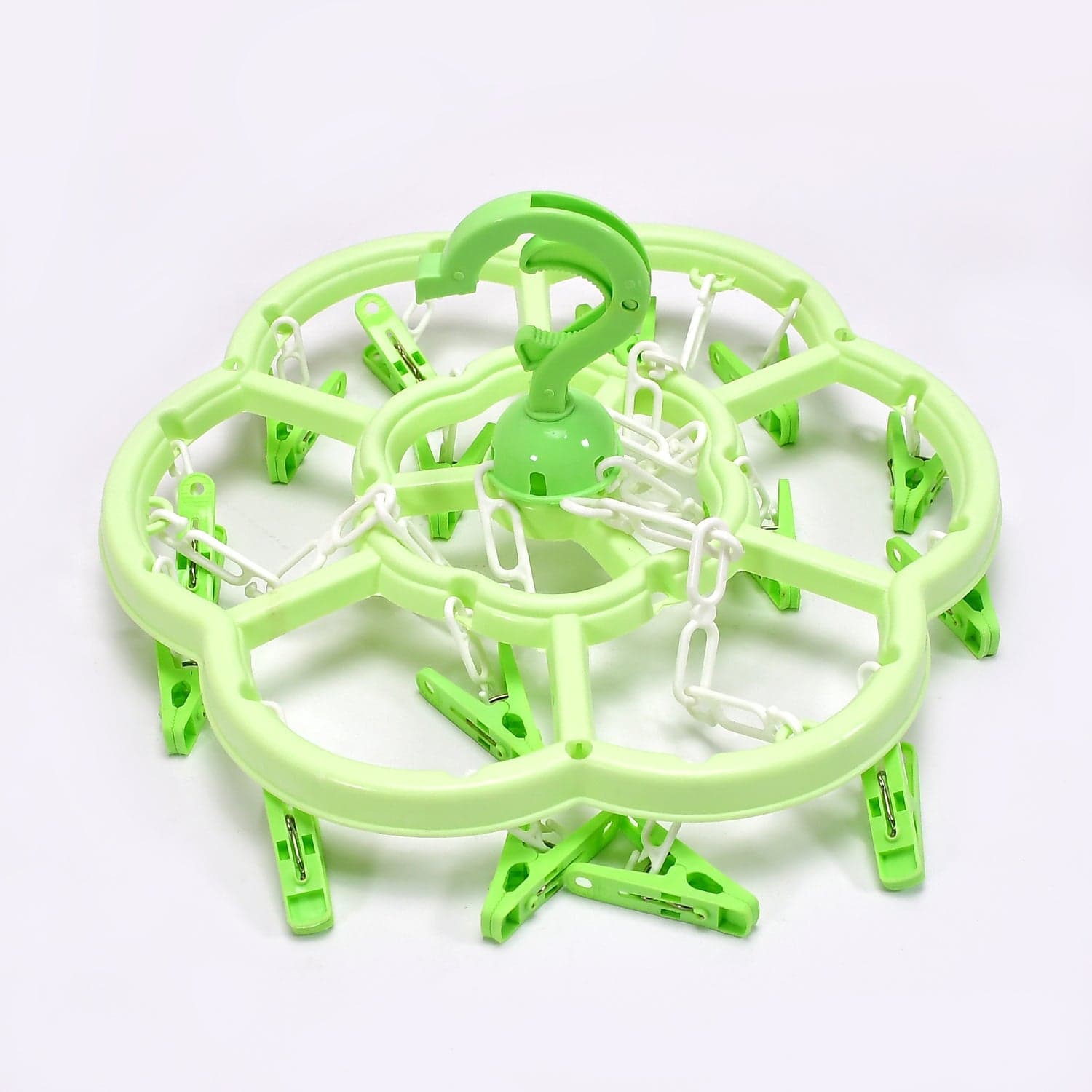 Hanger Household Plastic Hanger 15 Clips Hanger For House Use thumbnail 4
