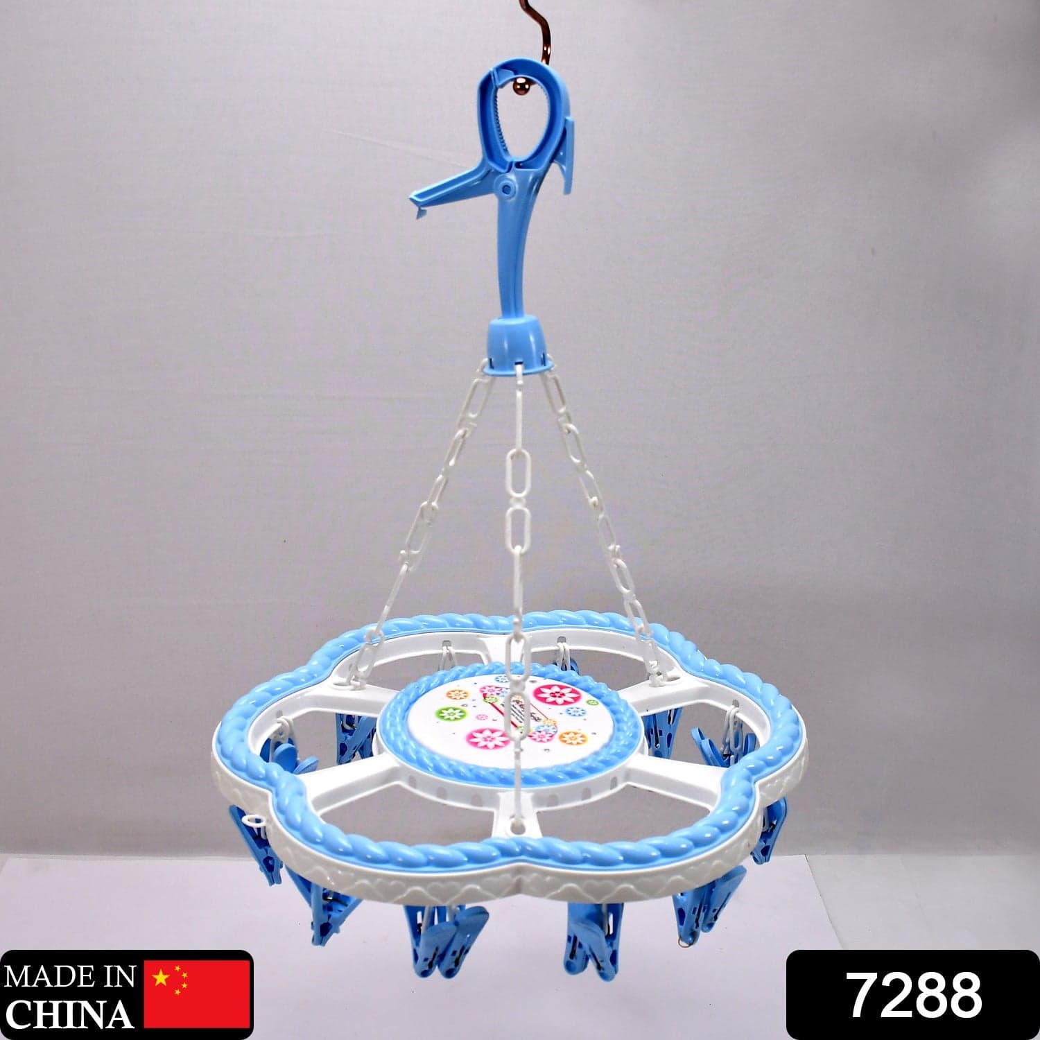 Flower Hanging Hanger 24 Clips Plastic Hanger thumbnail 2