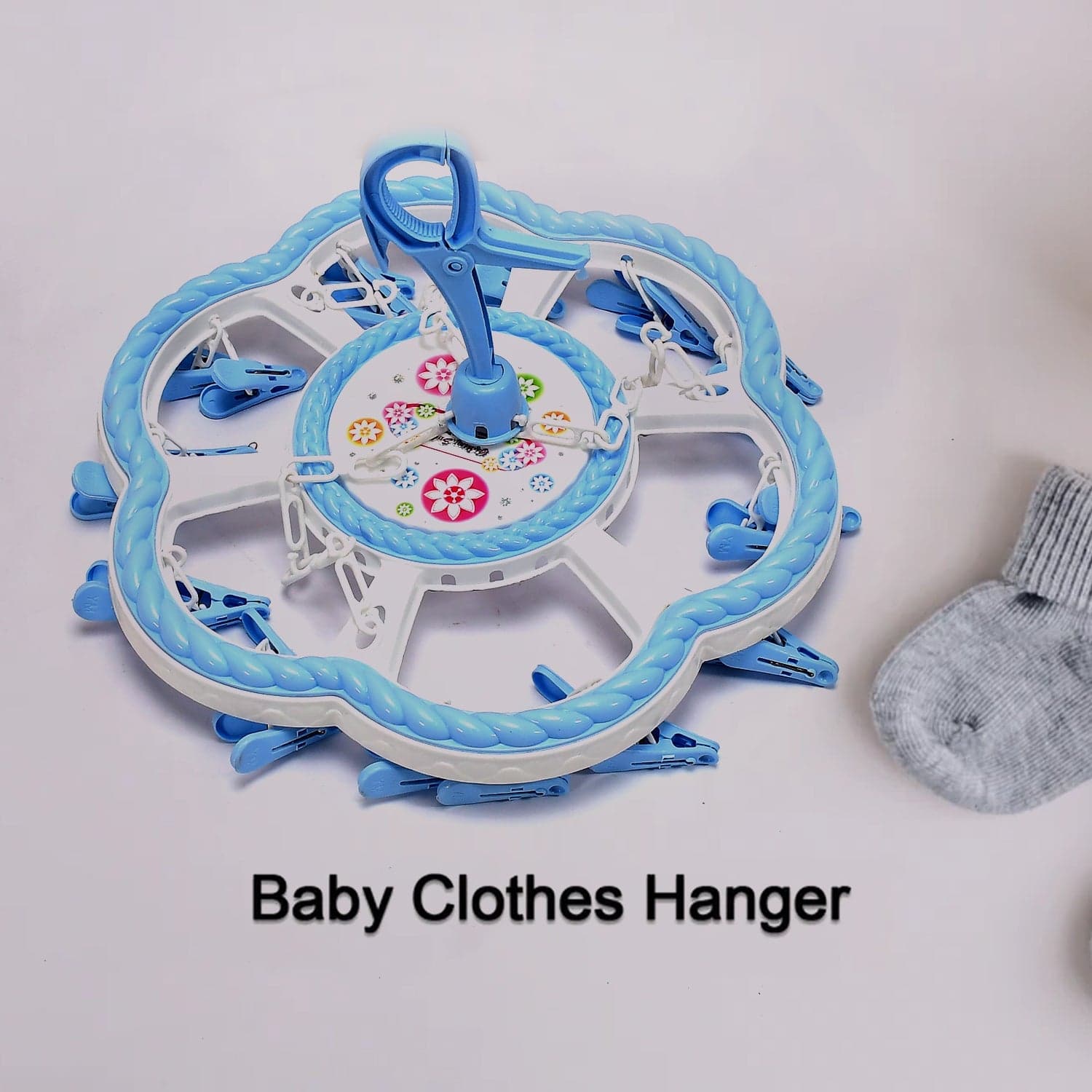 Flower Hanging Hanger 24 Clips Plastic Hanger thumbnail 3