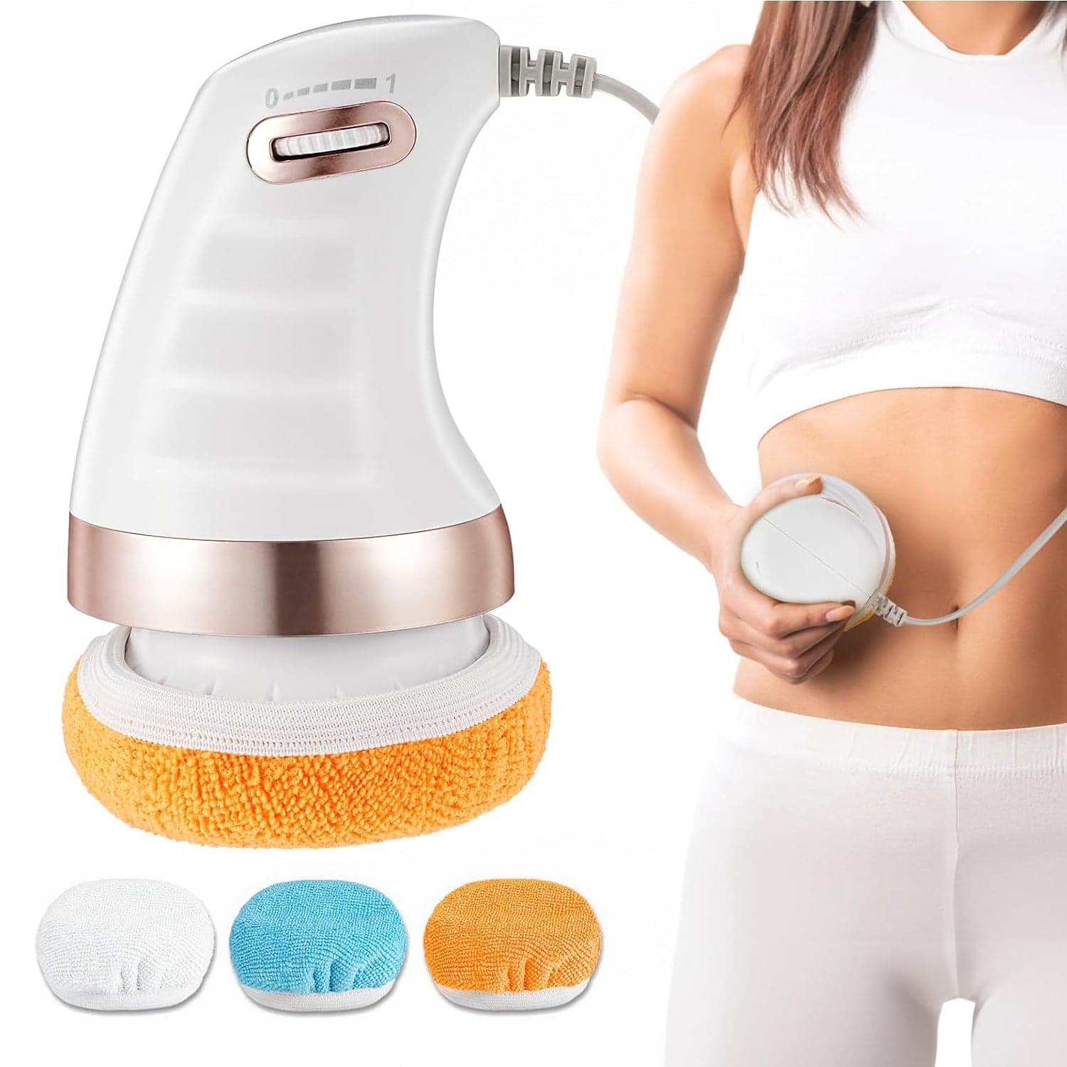 Body Sculpting Massager With 3 Pads, Adjustable Speed, Handheld Electric Massager For Full Body (1 Pc) thumbnail 4