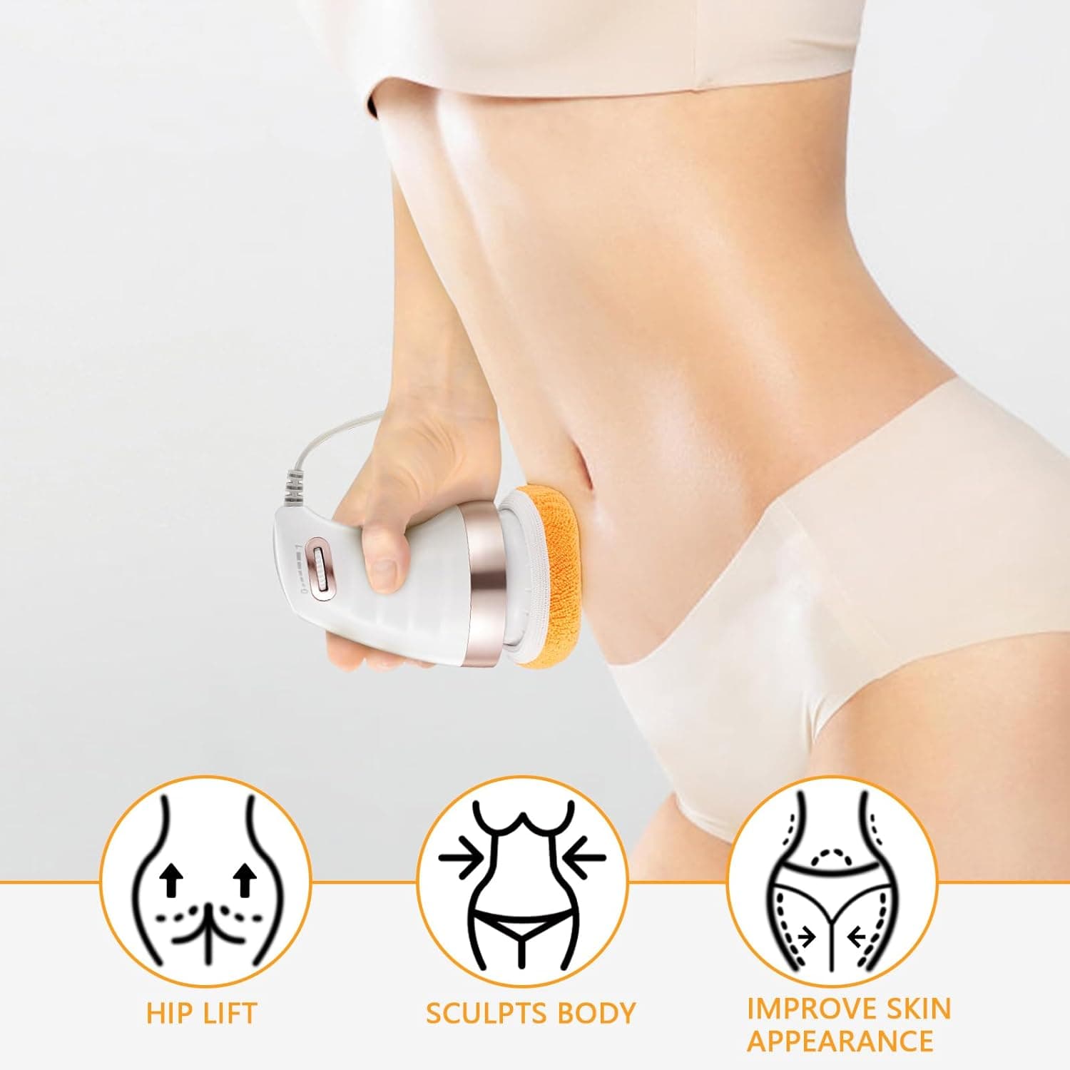 Body Sculpting Massager With 3 Pads, Adjustable Speed, Handheld Electric Massager For Full Body (1 Pc) thumbnail 9