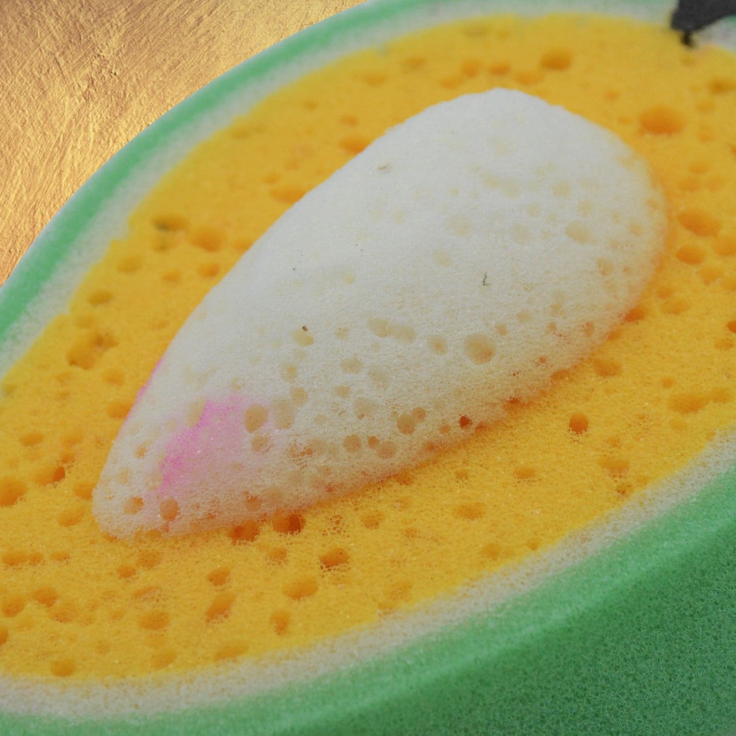 Multipurpose Mango Dish Sponge: Cleans Kitchen & Bath (Soft & Durable, 1 Pc) thumbnail 6