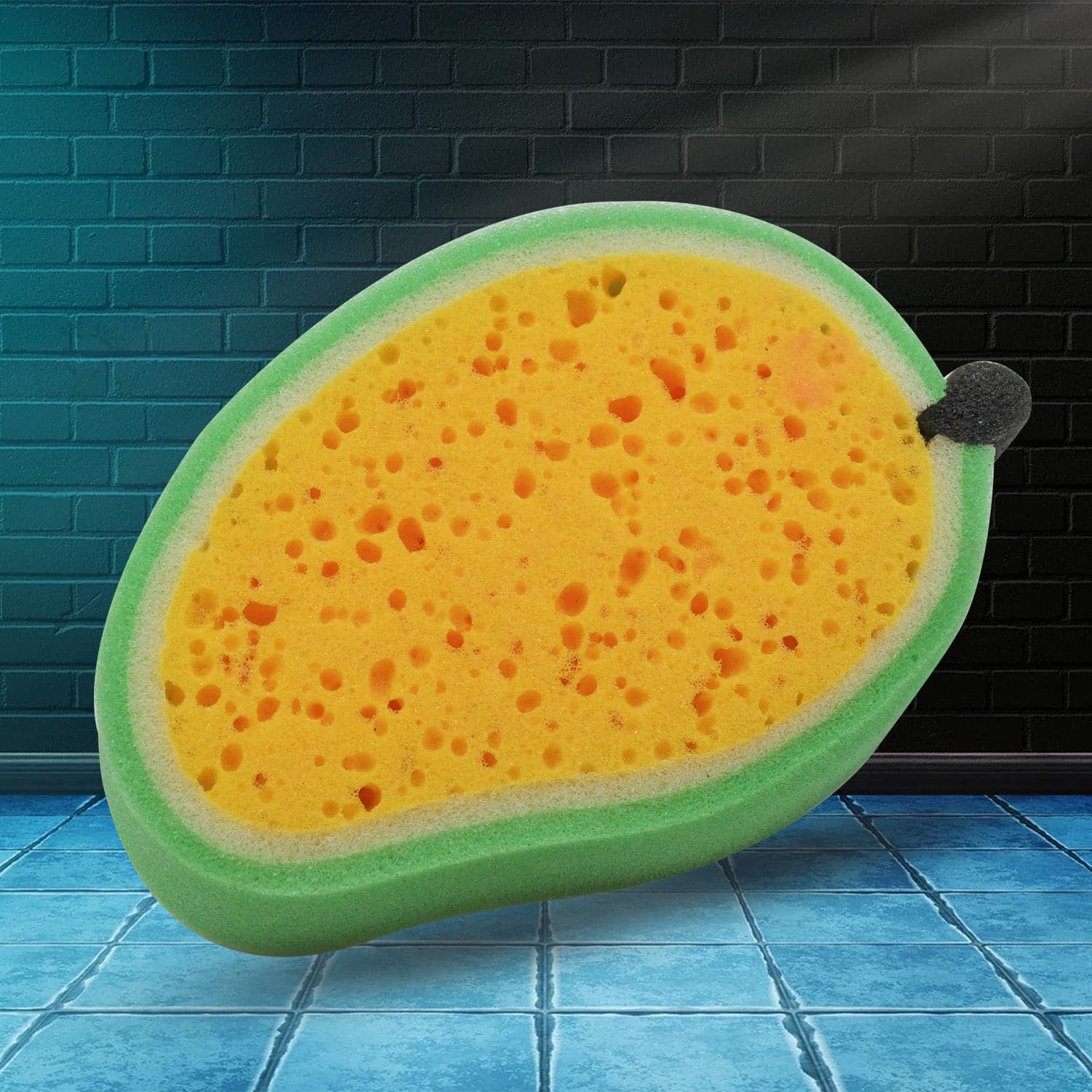 Multipurpose Mango Dish Sponge: Cleans Kitchen & Bath (Soft & Durable, 1 Pc) thumbnail 7
