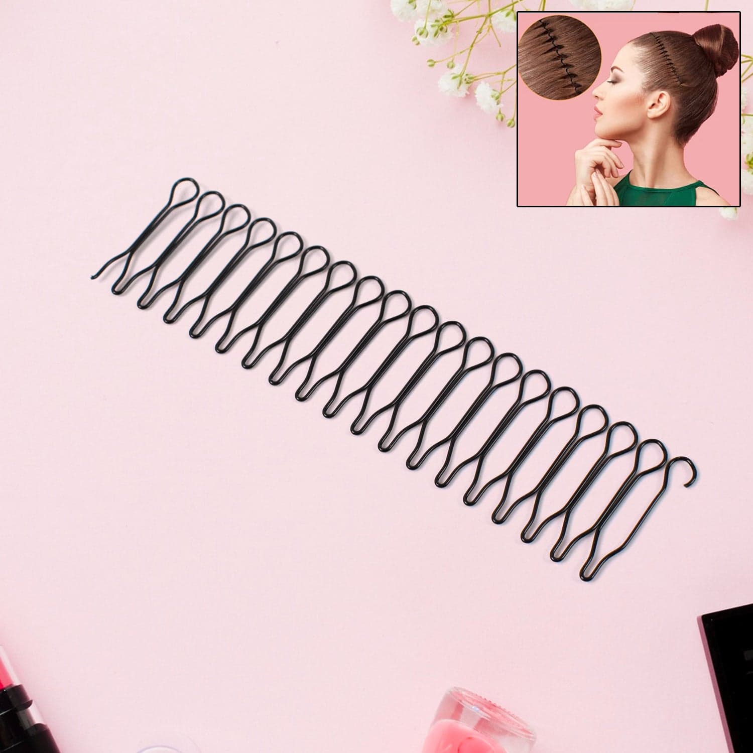 Small Hair Finishing Fixer Styling Tool for Women Girls (1 Pc), Hair accessories thumbnail 1
