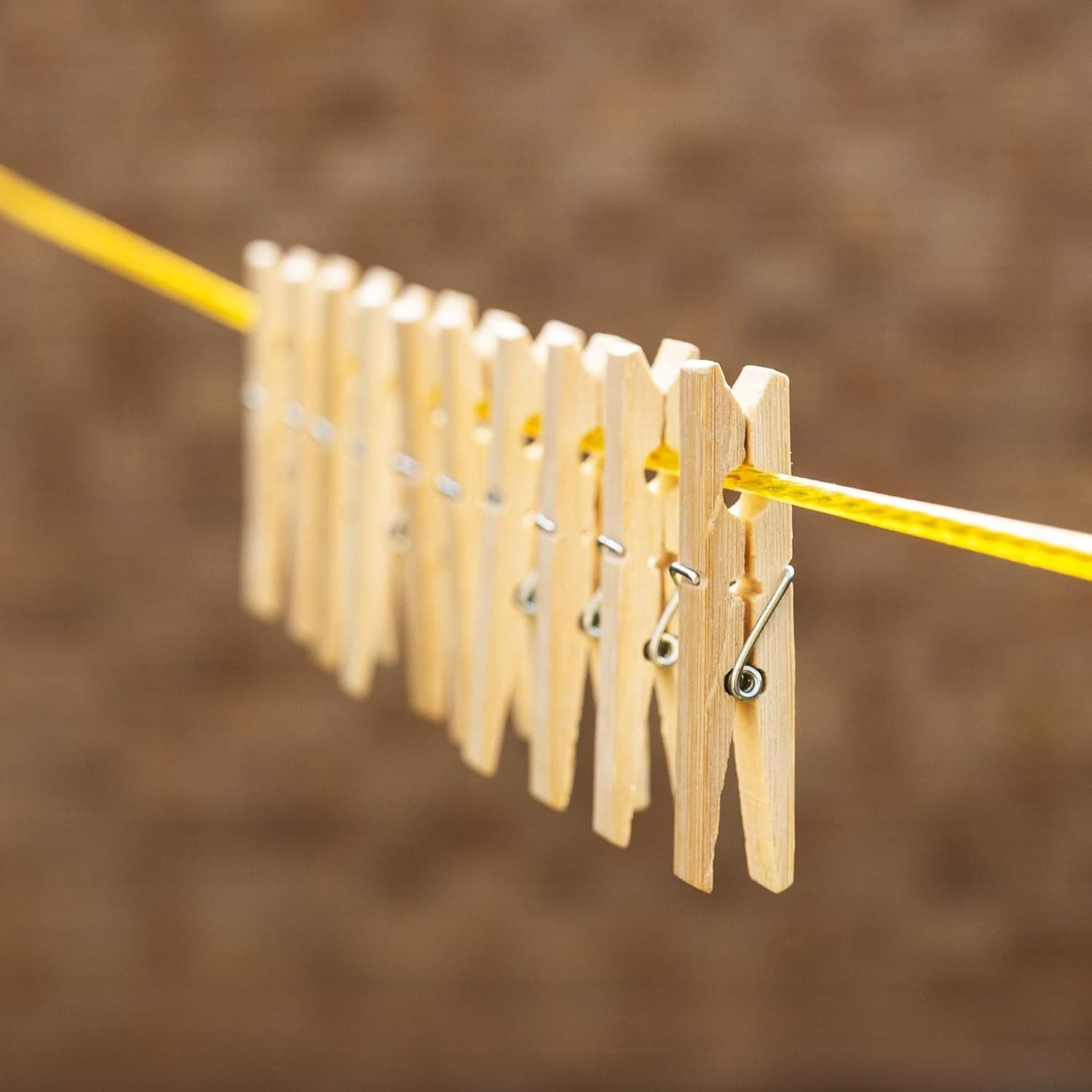 Heavy Duty Bamboo Wooden Cloth Clips / Pegs (10 Pcs Set) thumbnail 3
