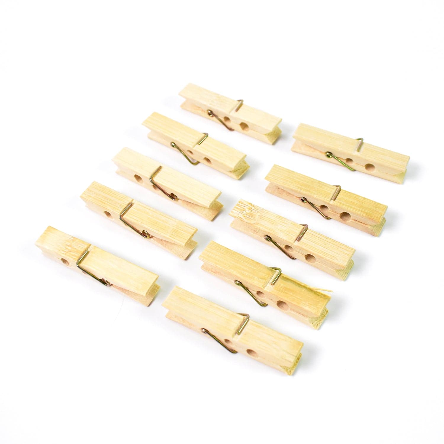 Heavy Duty Bamboo Wooden Cloth Clips / Pegs (10 Pcs Set) thumbnail 5
