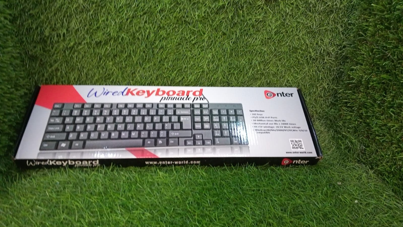 Wired USB 102 Keys, Ergonomic Portable Typewriter Keyboard for Home Office, Plug and Play thumbnail 6
