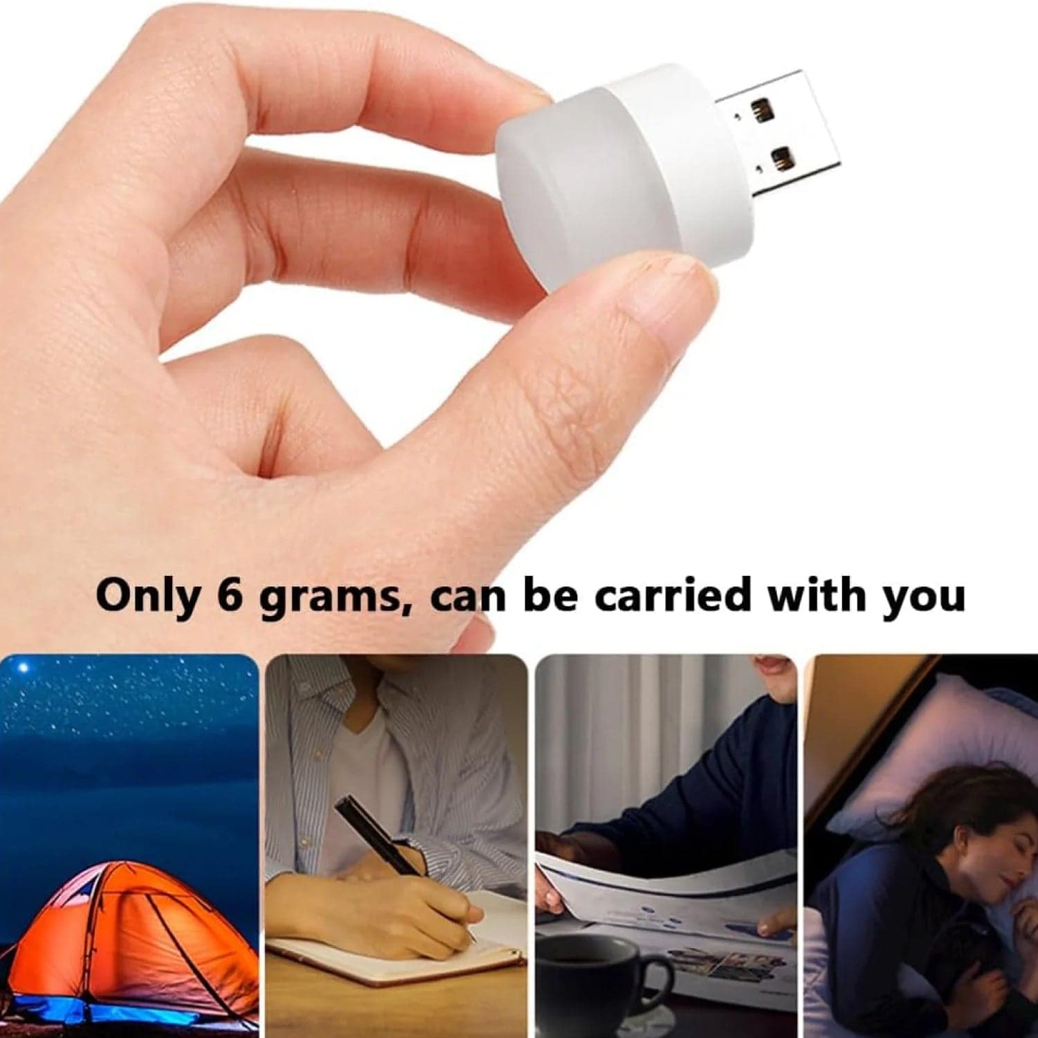 USB LED LAMP Night Light, Mini Portable for PC and Laptop (5 pcs Set / Mix Color) thumbnail 8