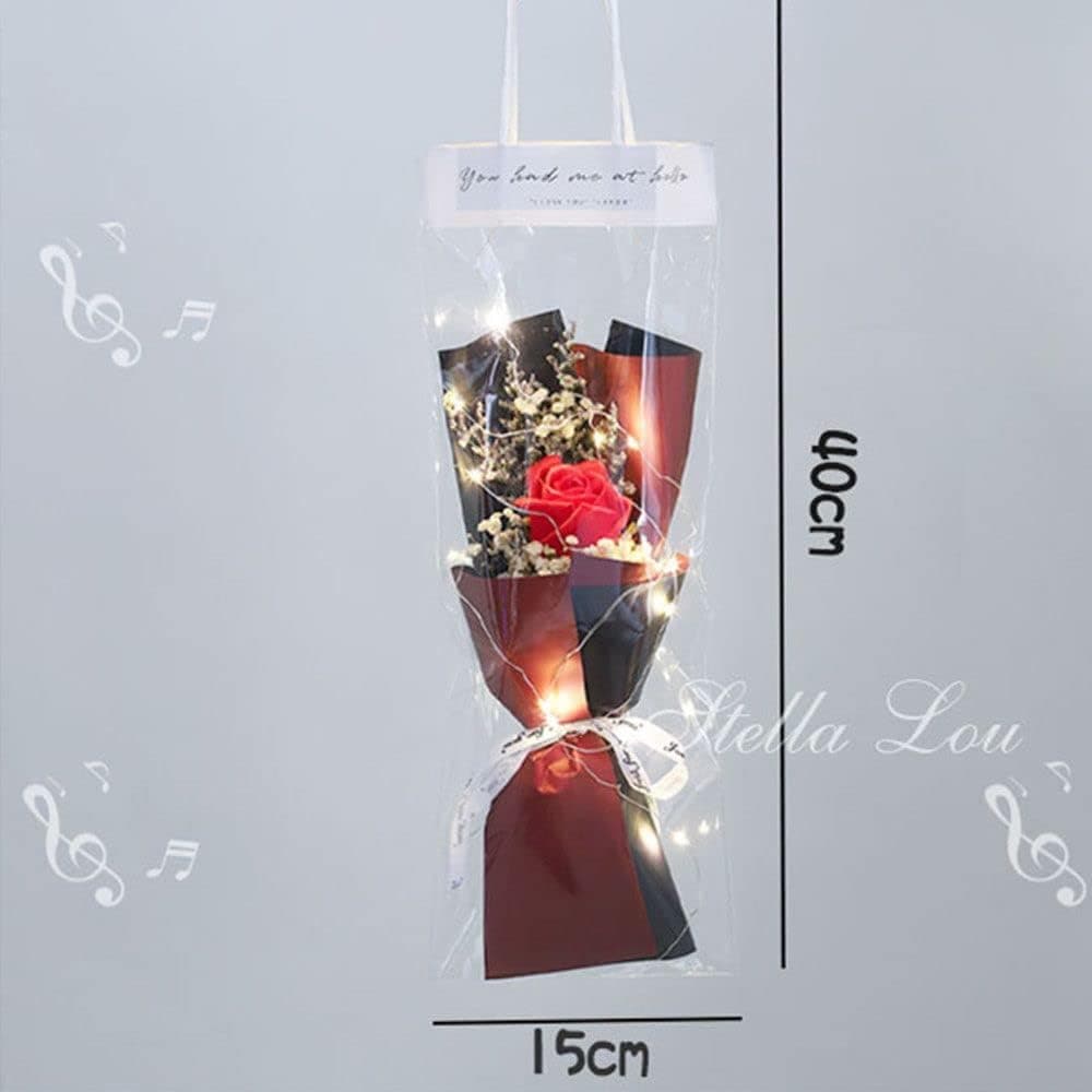 Home Decoration Rose Hand Made Valentine's Day Artificial Flowers Simulation Flower Soap Flowers Mini Bouquet (1 Pc) thumbnail 4
