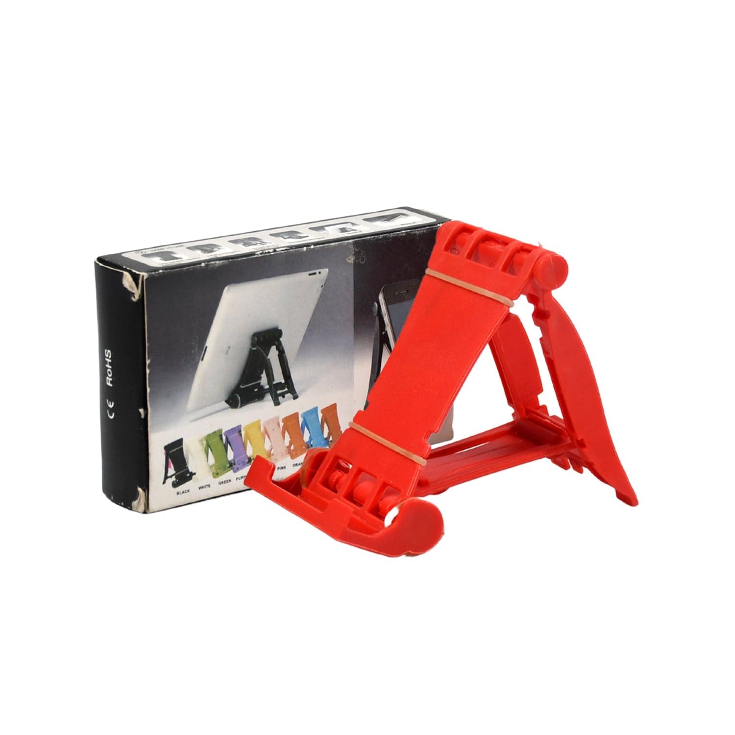 Adjustable Foldable Plastic Square Mobile Stand Premium Mobile Stand Use For Home  thumbnail 4