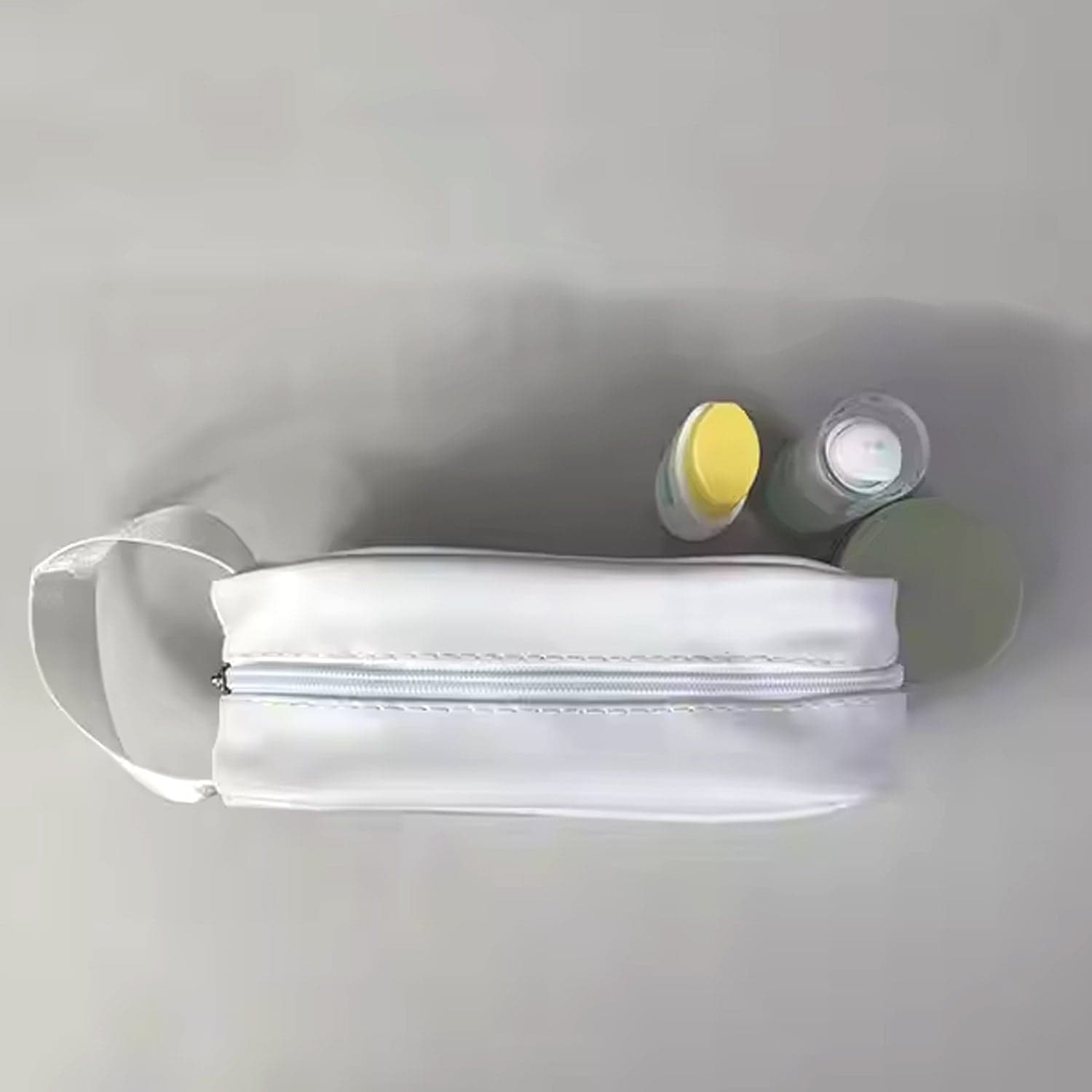 Small Zippered Cosmetic Pouch, Toiletry Bag for Cosmetics (1 Pc) thumbnail 6