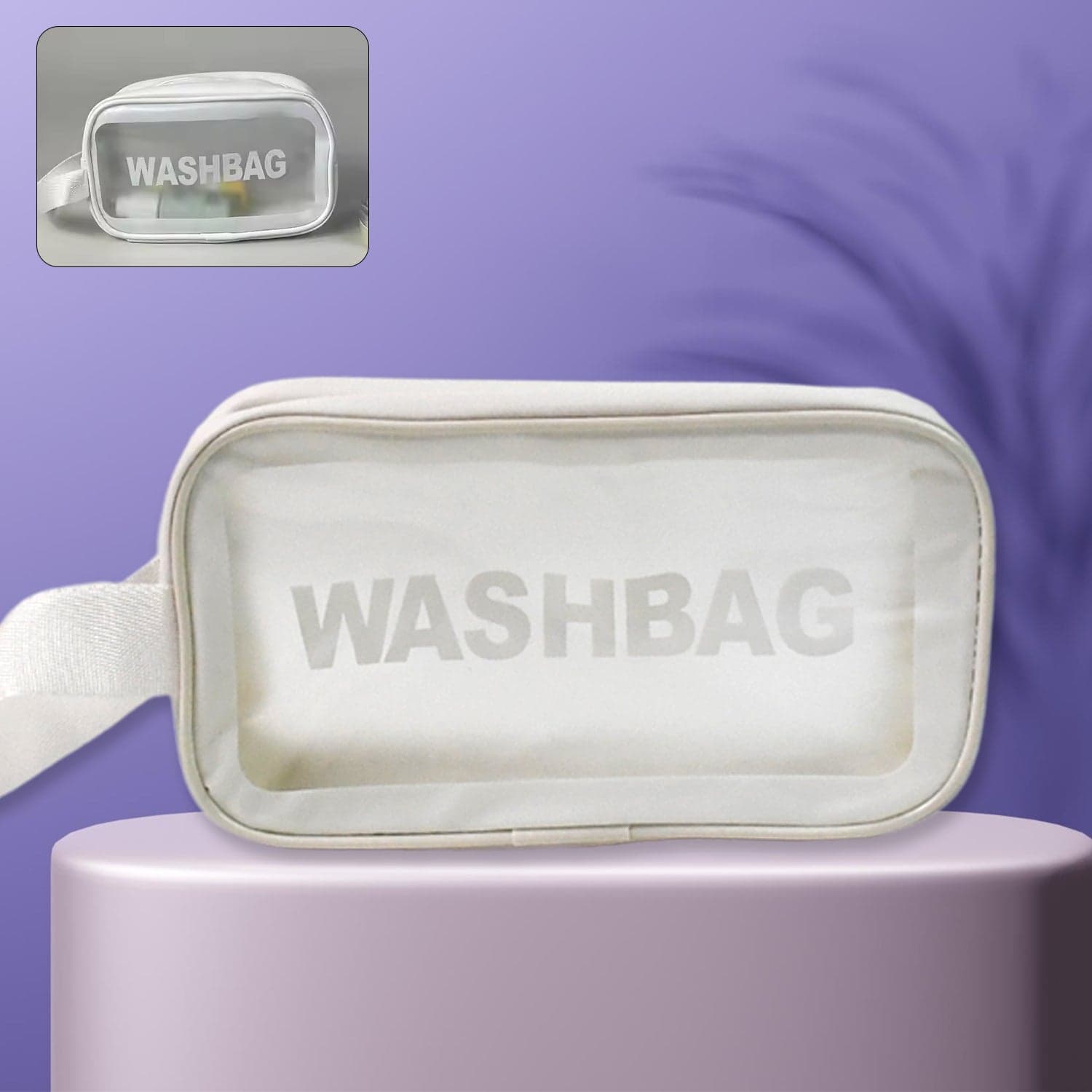 Small Zippered Cosmetic Pouch, Toiletry Bag for Cosmetics (1 Pc) thumbnail 7