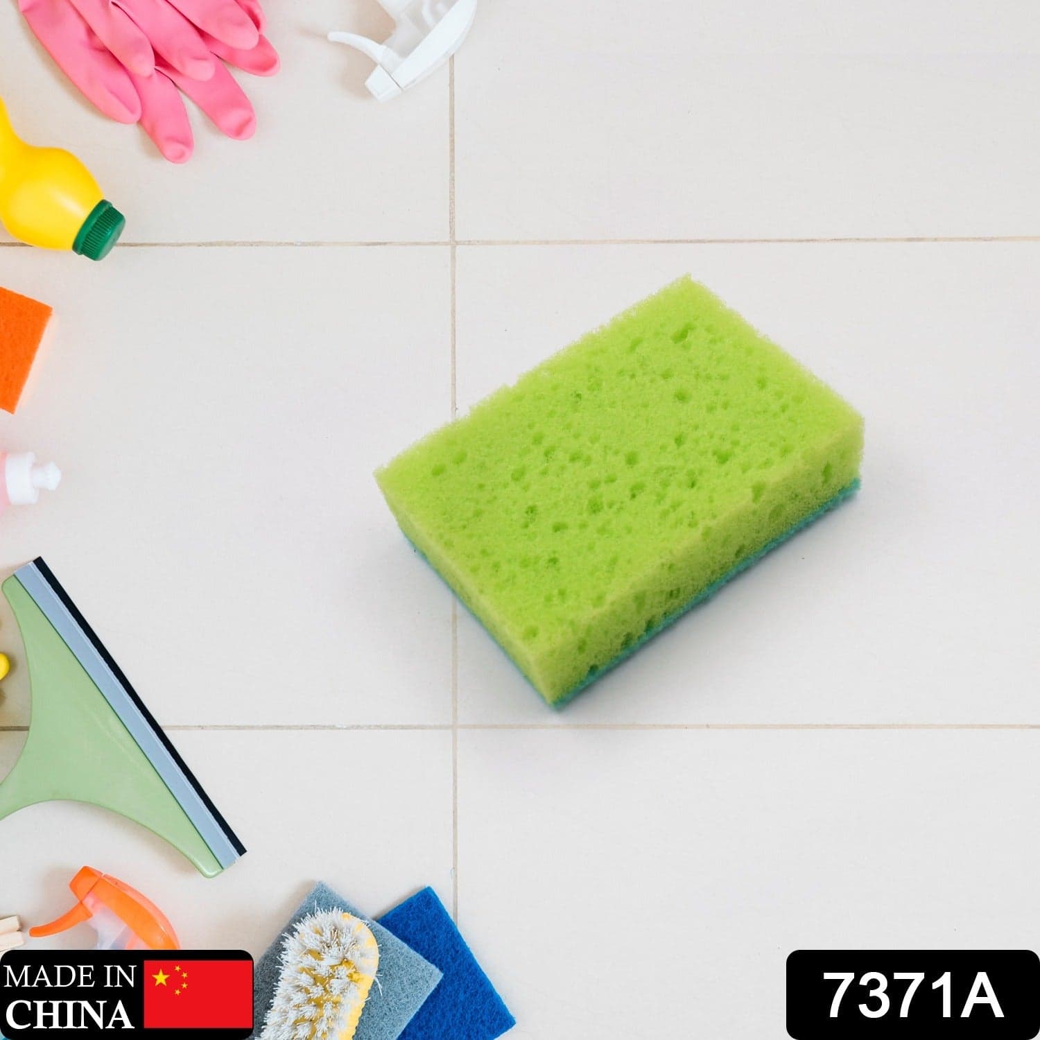 2-in-1 Multi-Purpose Scrub Sponge of Wear Resistant Dish & Furniture Cleaner (1 Pc) thumbnail 2