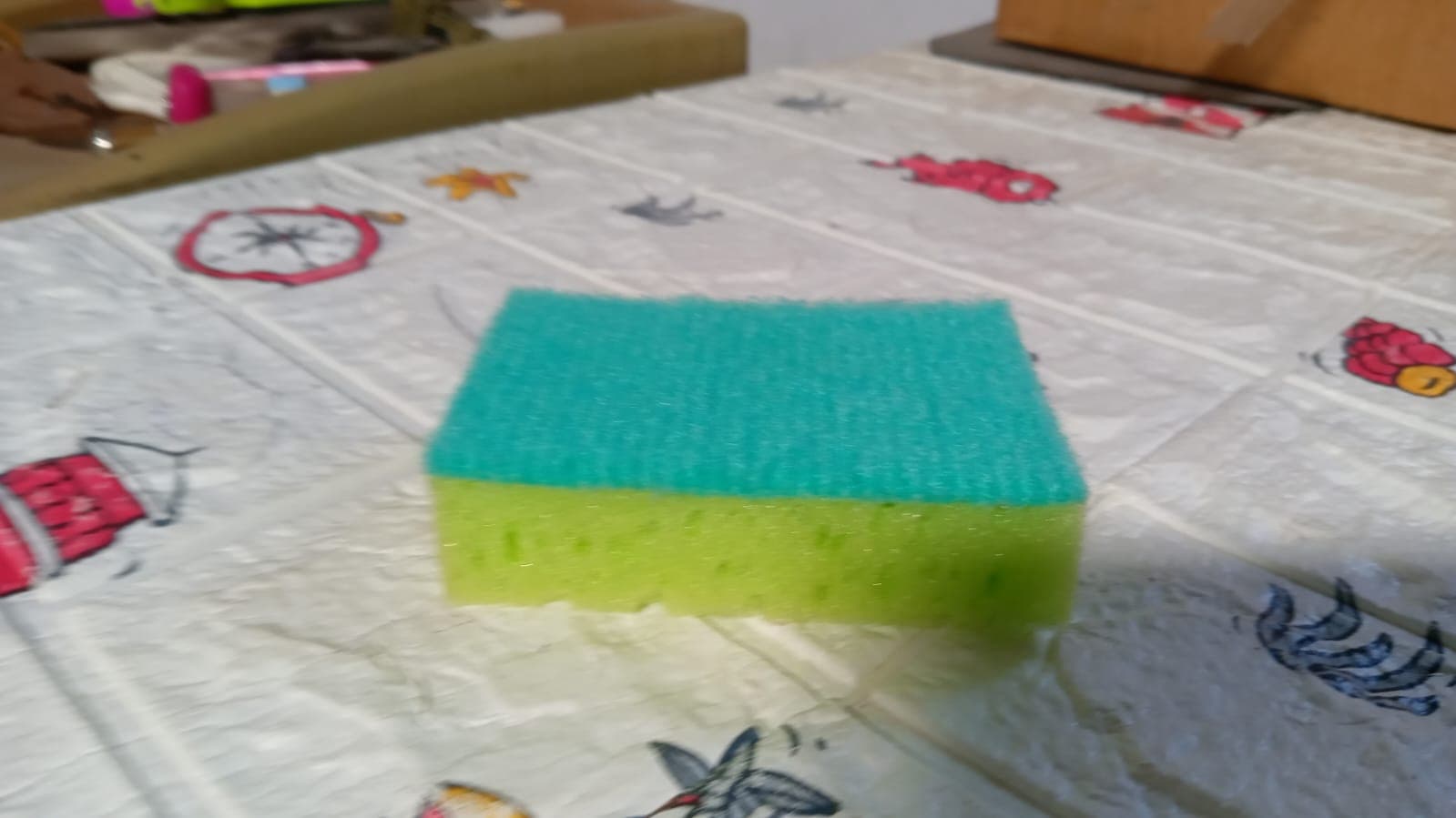 2-in-1 Multi-Purpose Scrub Sponge of Wear Resistant Dish & Furniture Cleaner (1 Pc) thumbnail 6